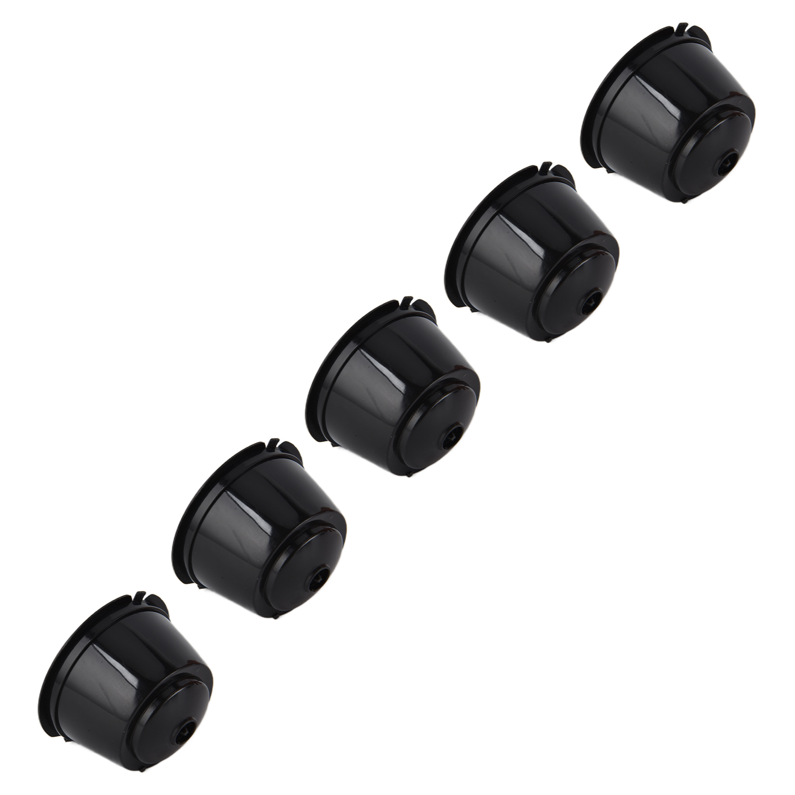 Packung Mit 5 Wiederverwendbaren 50-ml-kaffeekapseln Für Dolcegusto-maschinen, Inklusive Schwarzem Filter Und Löffel