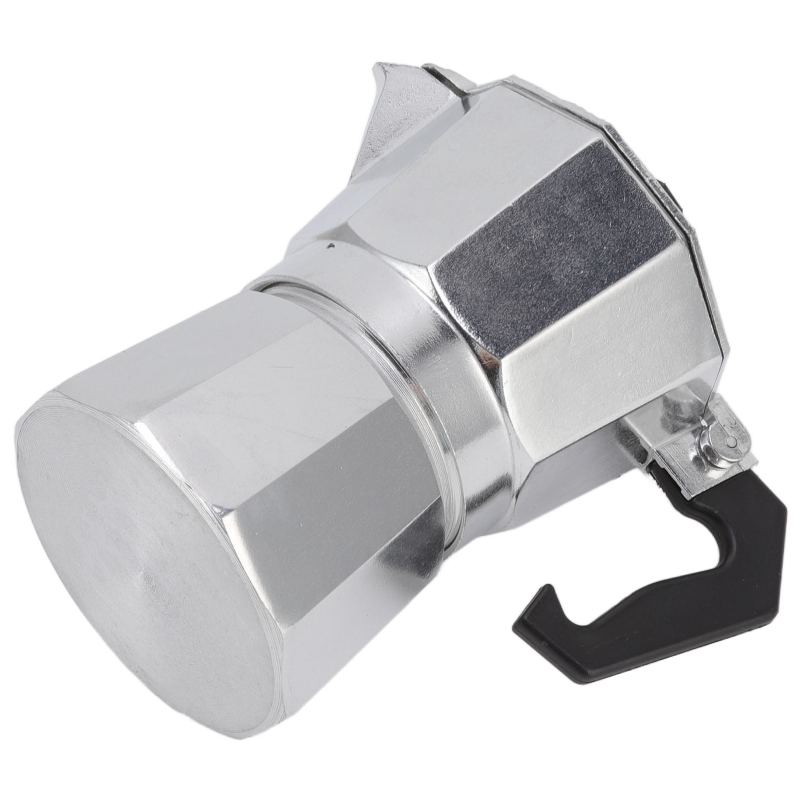 150 Ml Mokkakanne Aus Aluminium, Achteckige Italienische Kaffeemaschine, Kaffeezubereitungsset Für Zuhause Und Büro, Induktionsgeeignet.