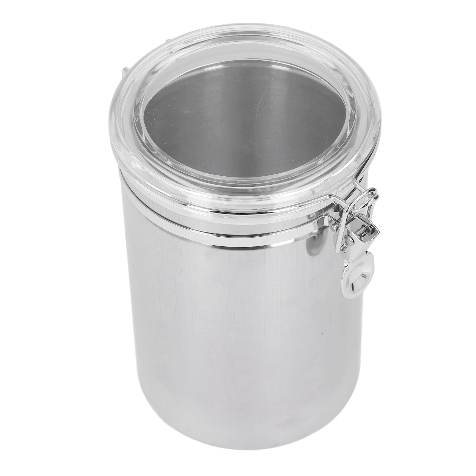 Luftdichtes Edelstahl-vorratsgefäß, 2100 Ml, Für Trockenfrüchte, Milchpulver, Tee, Auslaufsicherer Behälter Mit Großem Fassungsvermögen.
