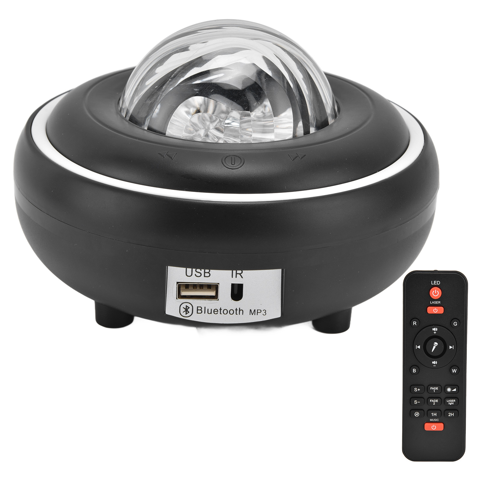 Sternenhimmel-regenbogen-projektor-stehlampe Mit Bluetooth, Usb Und Musik Für Kinder Romantisches Nachtlicht-geschenk (fernbedienung, Batterien Nicht Enthalten)