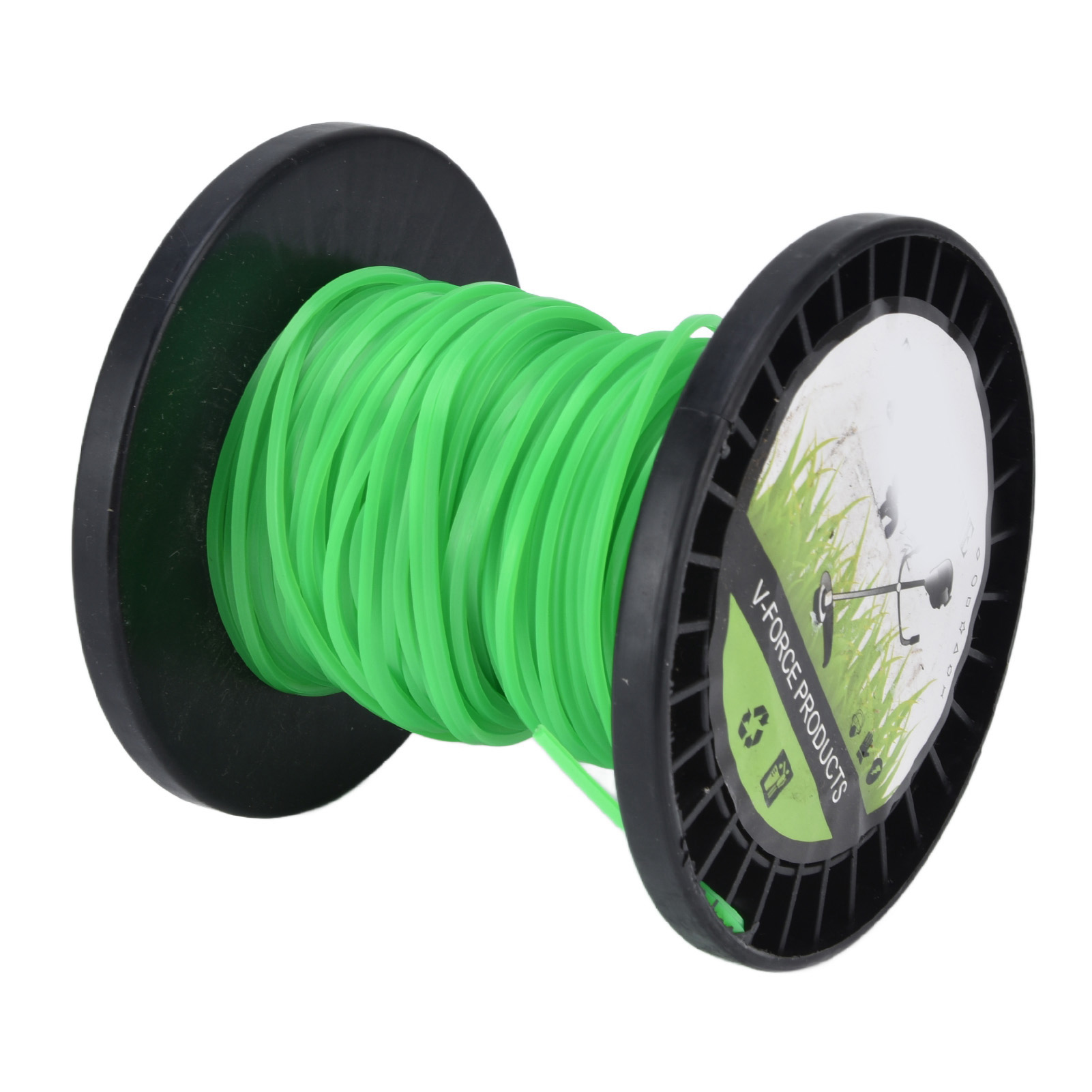 2,0 Mm Quadratische Grüne Schneideschnur 30 Meter Für Husqvarna, Ryobi, Echo, Stihl Freischneider.