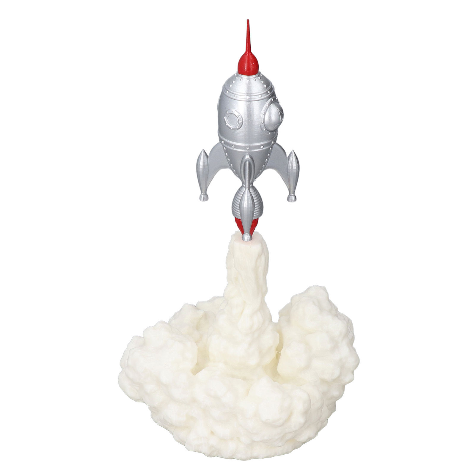 3d-raketenlampe Für Kinder, Originelles 3d-gedrucktes Nachtlicht, Schlafzimmerdekoration, Raketenmodell 2 (mit Eingebautem Akku)