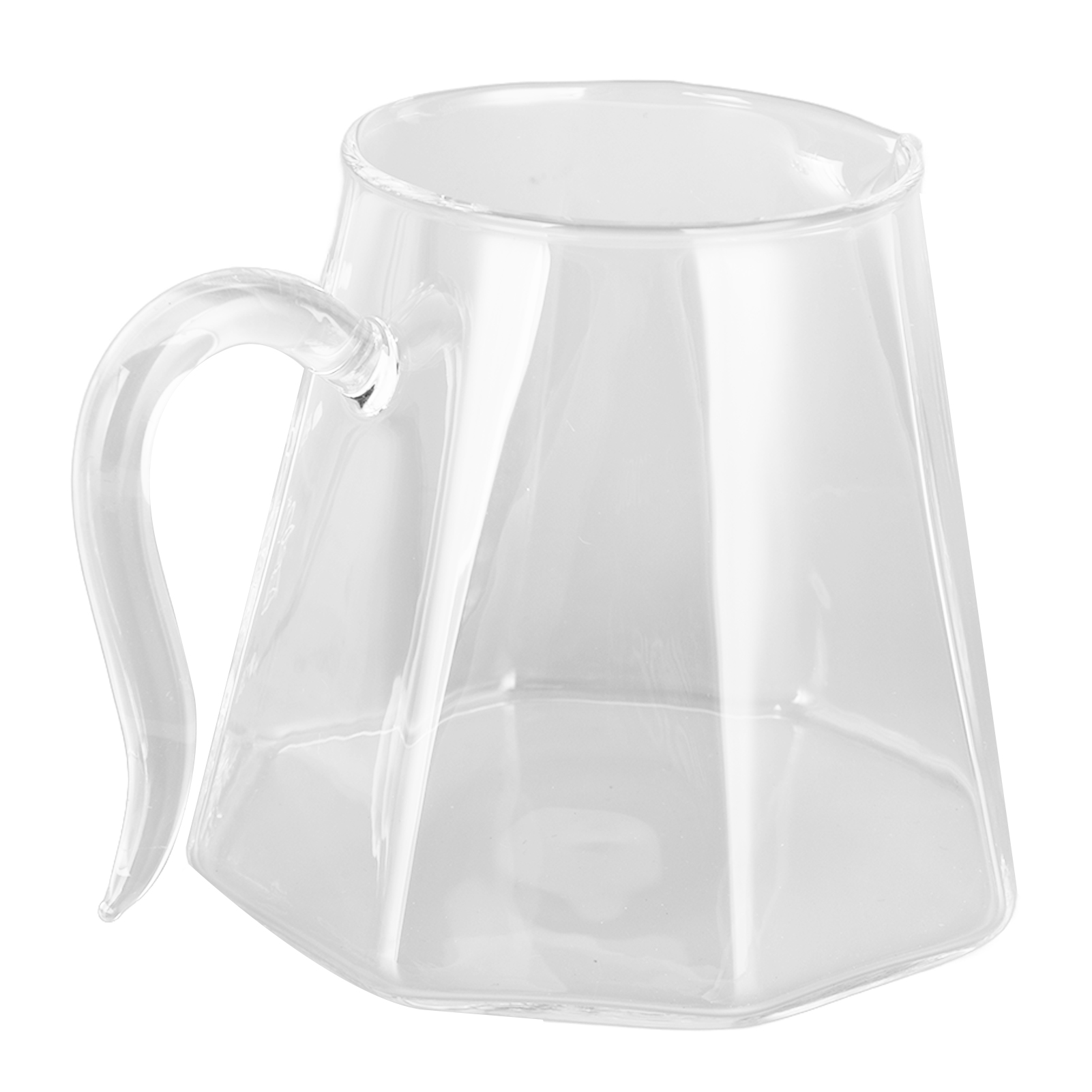 Hitzebeständige Kaffeekanne Aus Borosilikatglas, 600 Ml, Achteckige Form, Kanne Zum Teilen Für Die Manuelle Zubereitung.