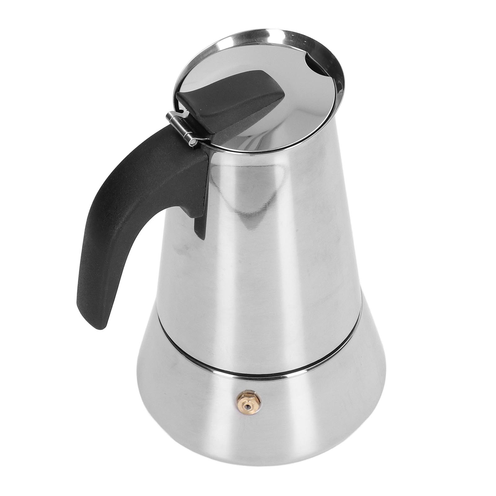 Espressokanne Aus Edelstahl 304, Dickwandige, Lebensmittelechte Italienische Kaffeemaschine, Logo-modell (304), Großes Fassungsvermögen Für 6 Tassen, 300 Ml