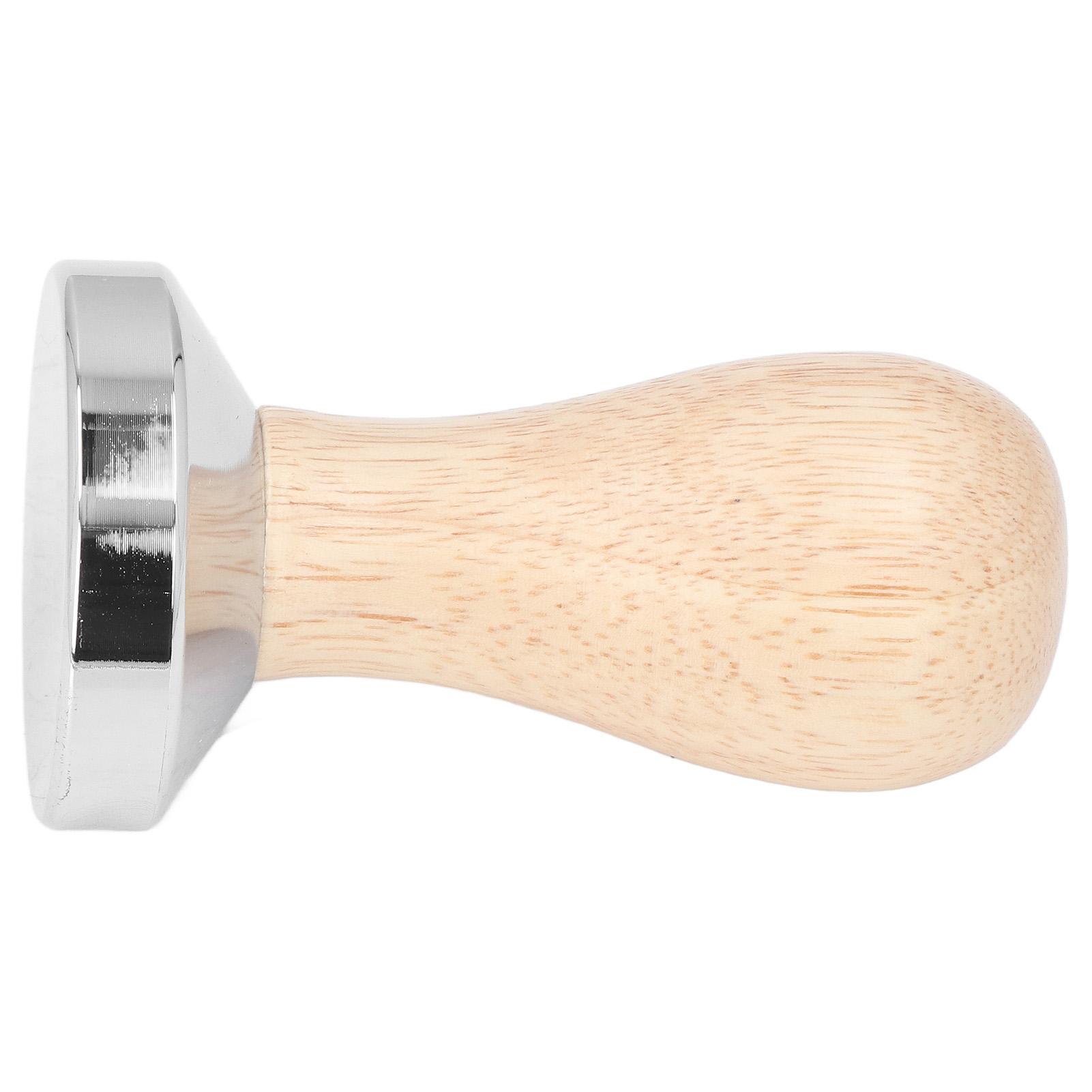 49-mm-espressotamper, Flacher Edelstahlsockel, Holzgriff – Kaffeepresse Aus Edelstahl, Dosier-tamper
