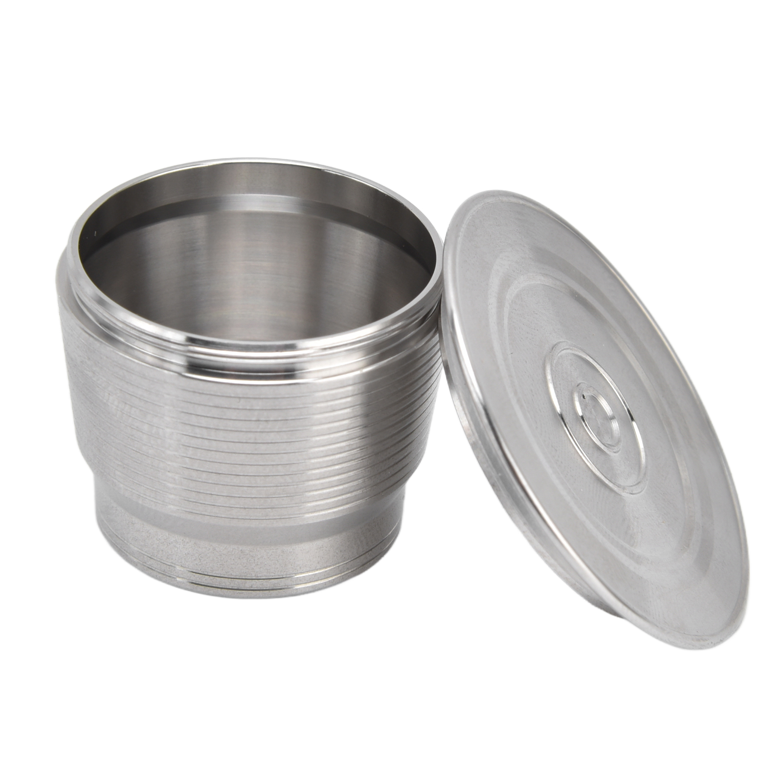 Nachfüllbare Edelstahl-kaffeekapseln, Filter Für Nespresso-maschinen, Set Mit Wiederverwendbaren Kapseln Und Deckel.