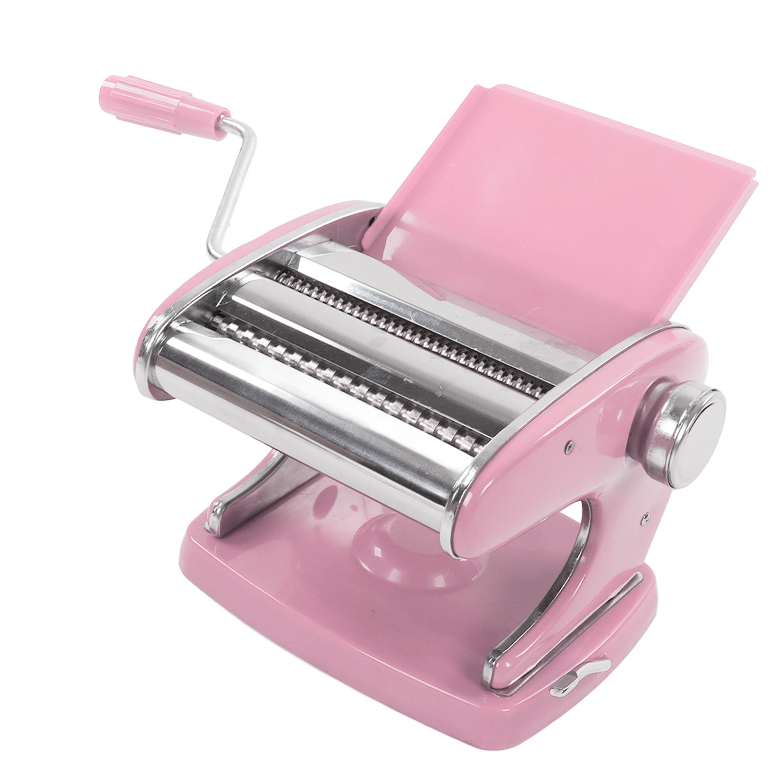 Saugnapf-nudelmaschine Mit 2 Klingen – Kompakte, Multifunktionale Manuelle Nudelmaschine, Nudelpresse, Nudelwalze, Ravioli- Und Wonton-maschine, Sakura Pink, Extra Starker Saugnapf