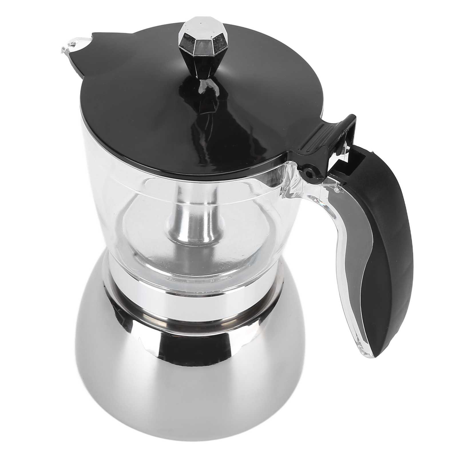 Italienische Moka-filterkaffeemaschine Für 6 Tassen, Klassische Achteckige Kaffeekanne, Kaffeemaschine Für Zuhause, Brühgerät