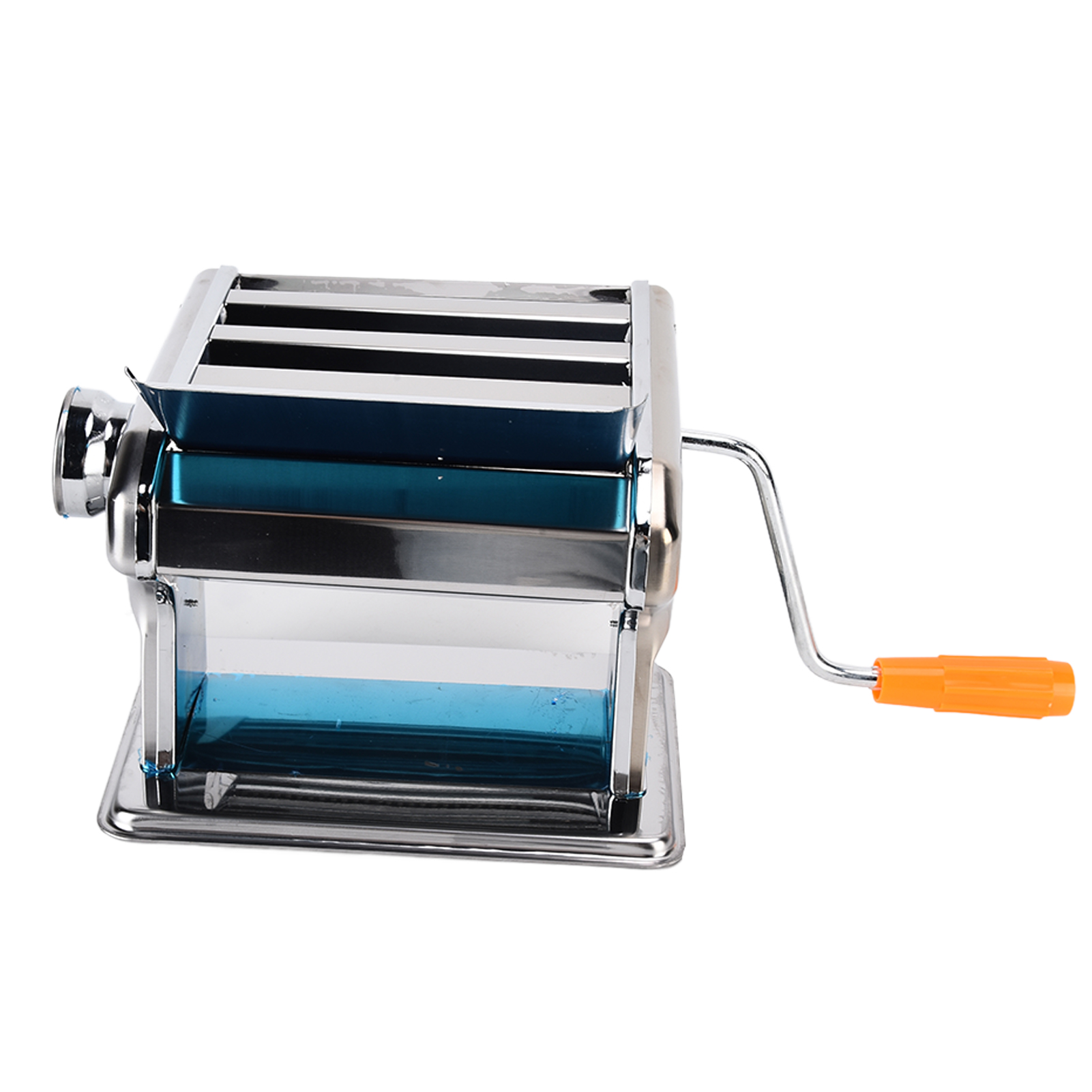 Manuelle Nudelmaschine Mit 3 Klingen, Multifunktionaler Nudelpresse, Kleiner Nudelwalze Für Ravioli Und Wontons, Schaumstoffverpackung, Modell 160.