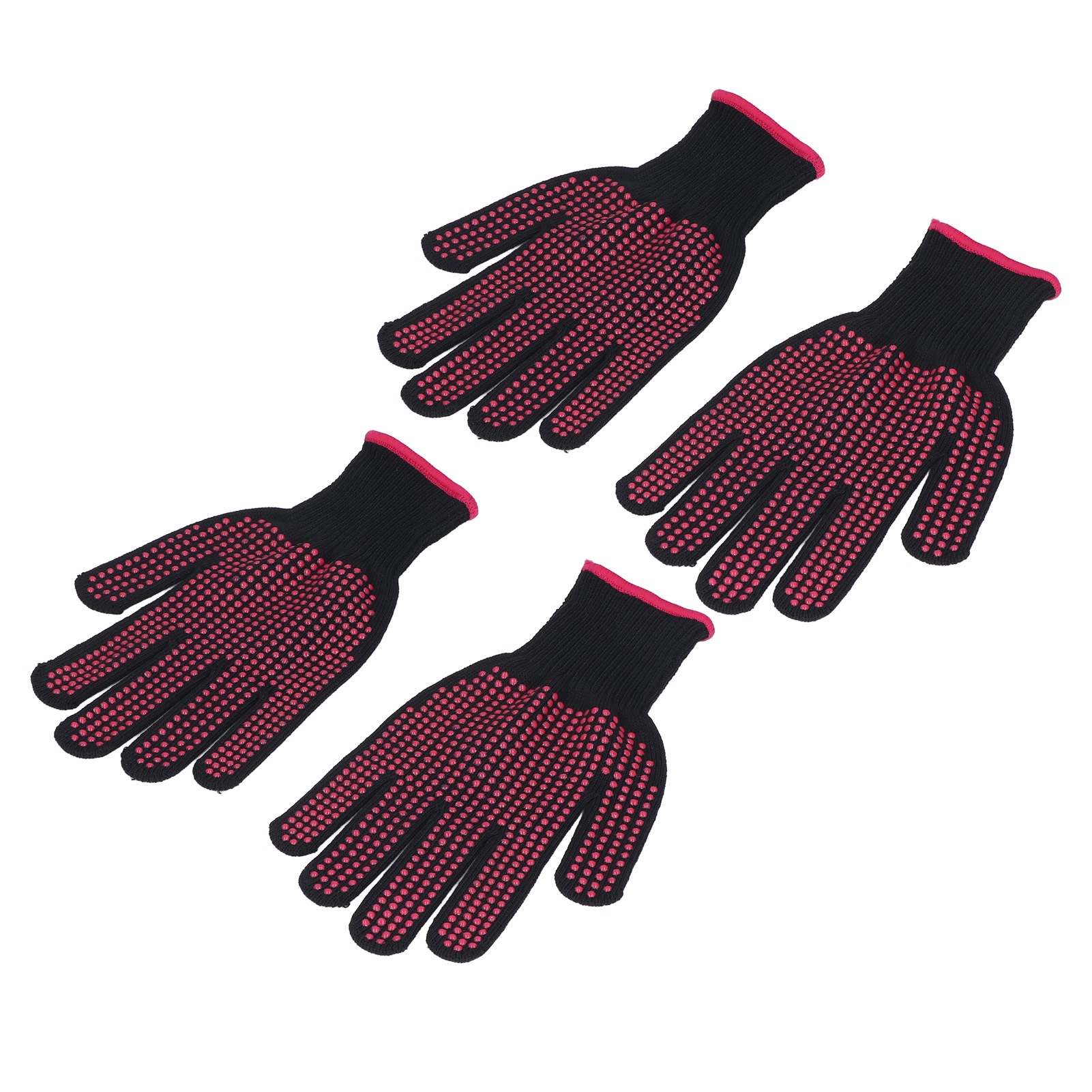 Set Mit 2 Schnittfesten Handschuhen Für Küche Und Garten, Strapazierfähige Schutzhandschuhe, Rosa Paar, Einheitsgröße.