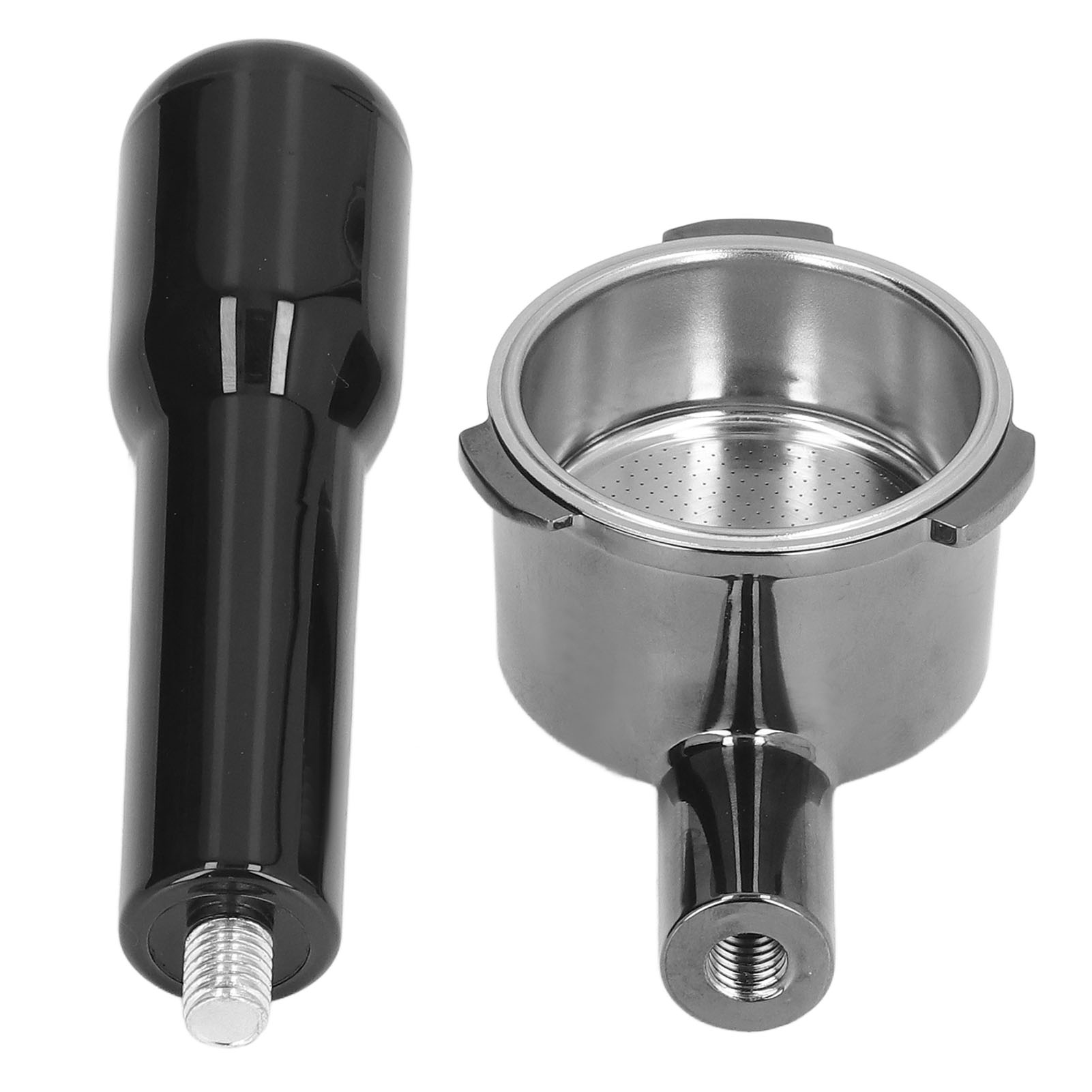 Bodenloser 51-mm-filterhalter Für Donlim/eupa/aca-espressomaschinen, Griff Aus Zinklegierung, Kompatibel Mit Kaffeemaschinen (modell Ohne Kunststoffclip Für Donlim)