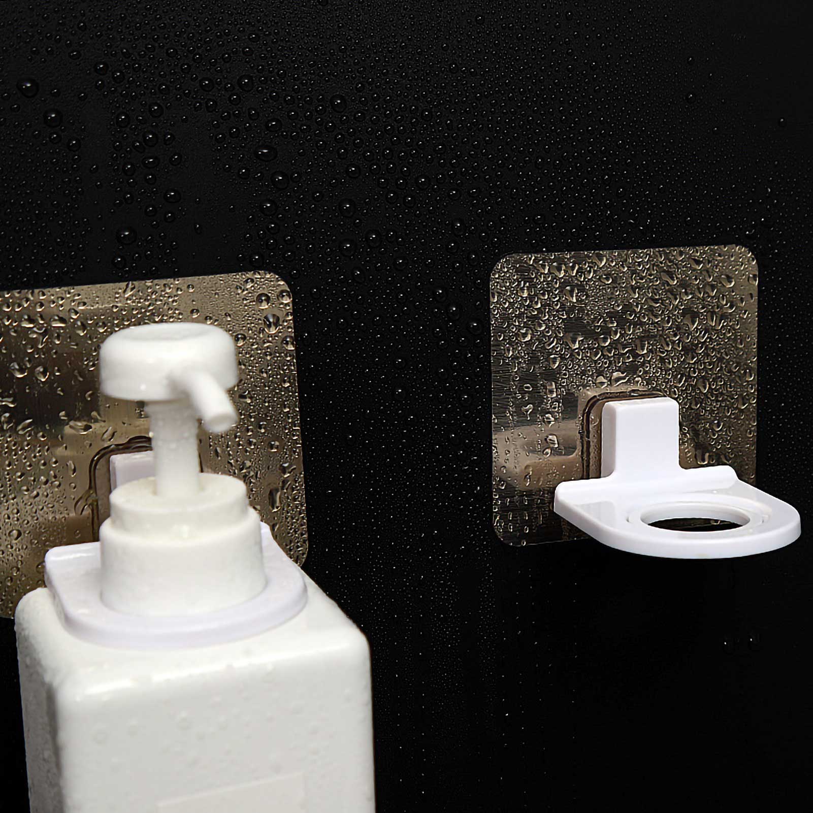 Set Selbstklebender Wandhaken, Halter Für Duschgel- Und Shampooflaschen, Spurlos Anbringbare Badezimmerhaken, Saugnapfbefestigung, Großhandel