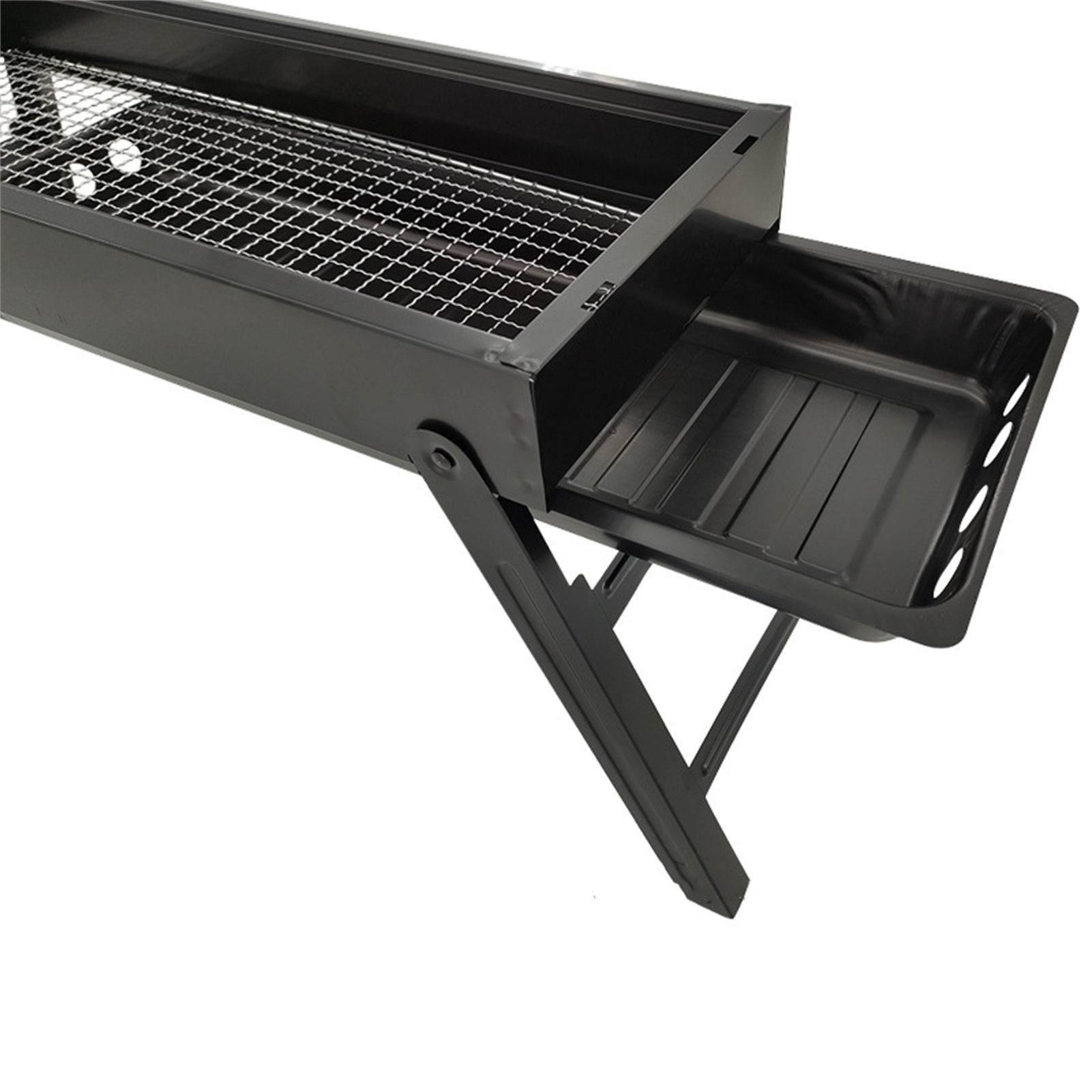 Großer, Tragbarer, Rauchfreier, Faltbarer Outdoor-grill Mit Holzkohleplatte Für Den Heim- Und Campinggebrauch.
