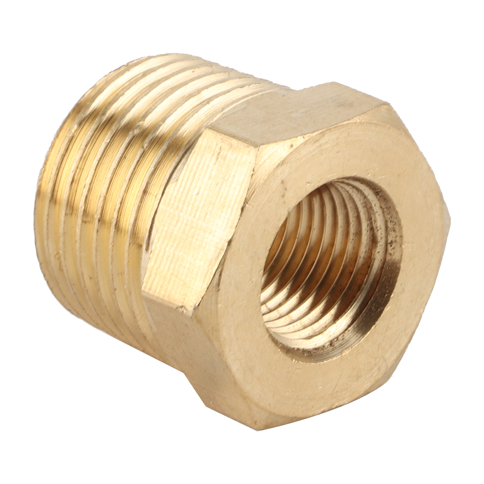 Reduzierstück Aus Messing Für Schläuche, Npt 3/8 Zoll Außengewinde Auf 1/8 Zoll Innengewinde Adapterring, Für Wasser, Kraftstoff, Gas, Öl