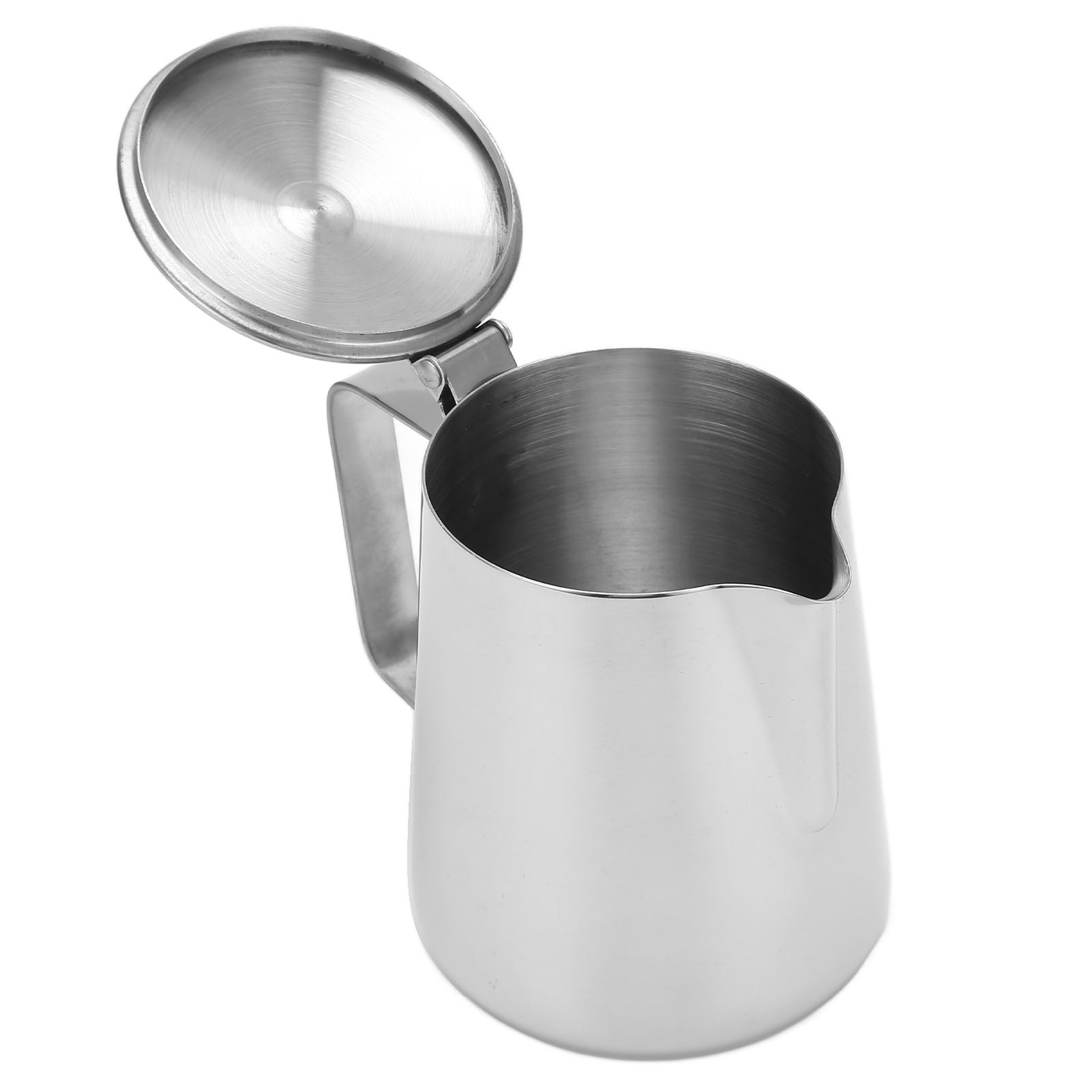 Milchkännchen Aus Edelstahl, Barista-kanne Mit Deckel, 1500 Ml, Für Latte Art Und Milchschaum