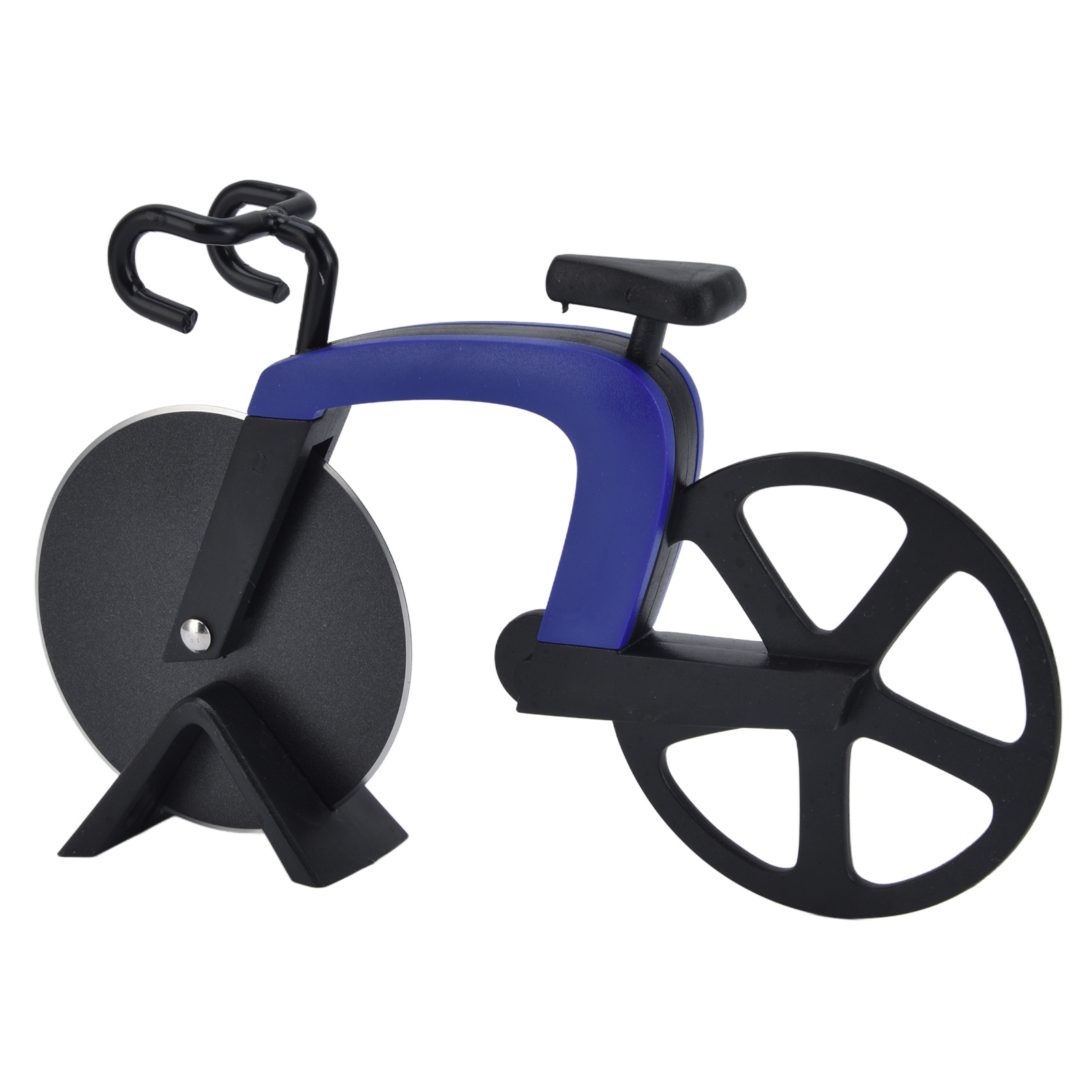Blaues Pizzaschneider-fahrrad, Kreatives Werkzeug Zum Pizzaschneiden, Originelles Küchengerät