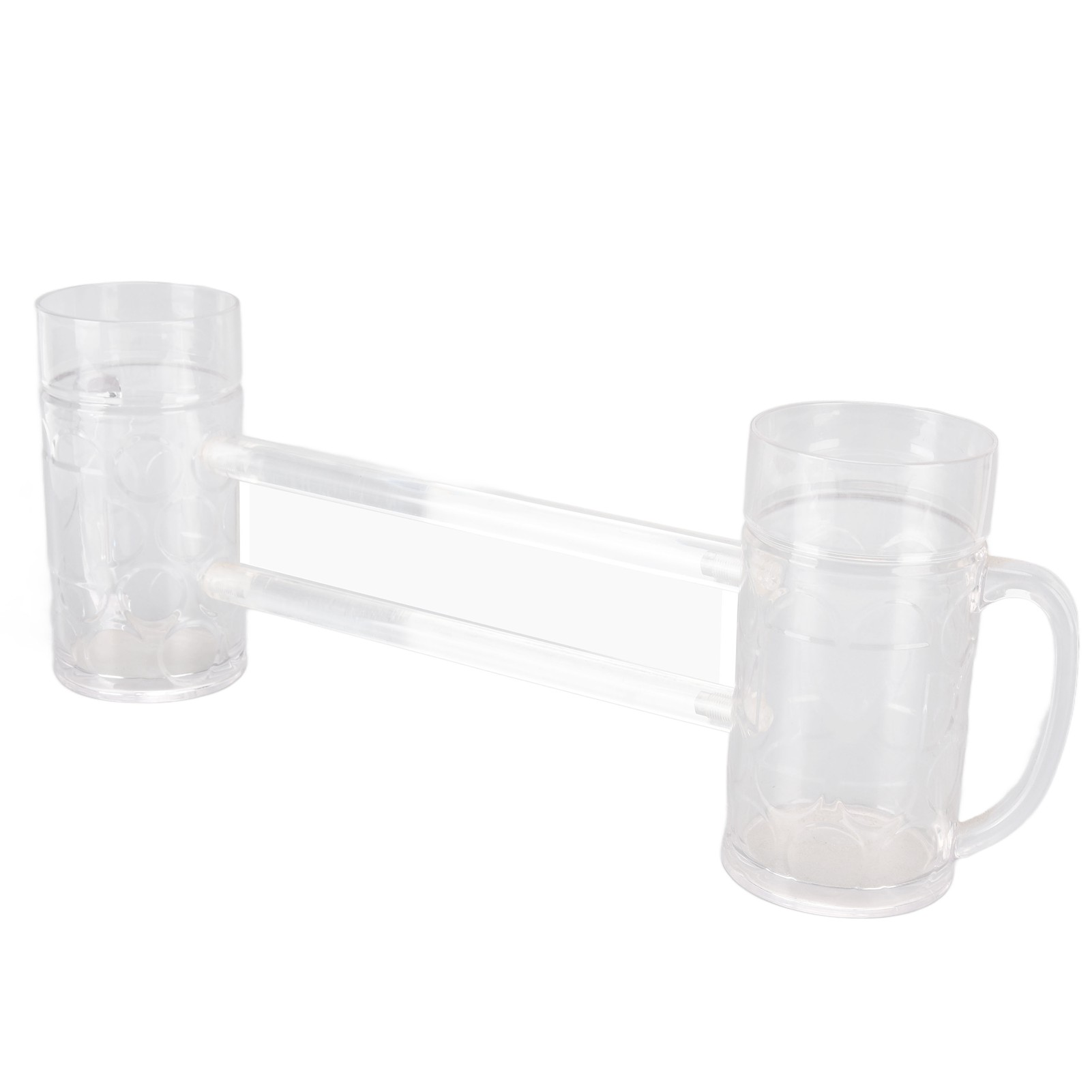 Set Aus 2 Ktv-biergläsern Mit Verbindungsfunktion, Doppelter Unzerbrechlicher Barbecher, Duo-bierglas.