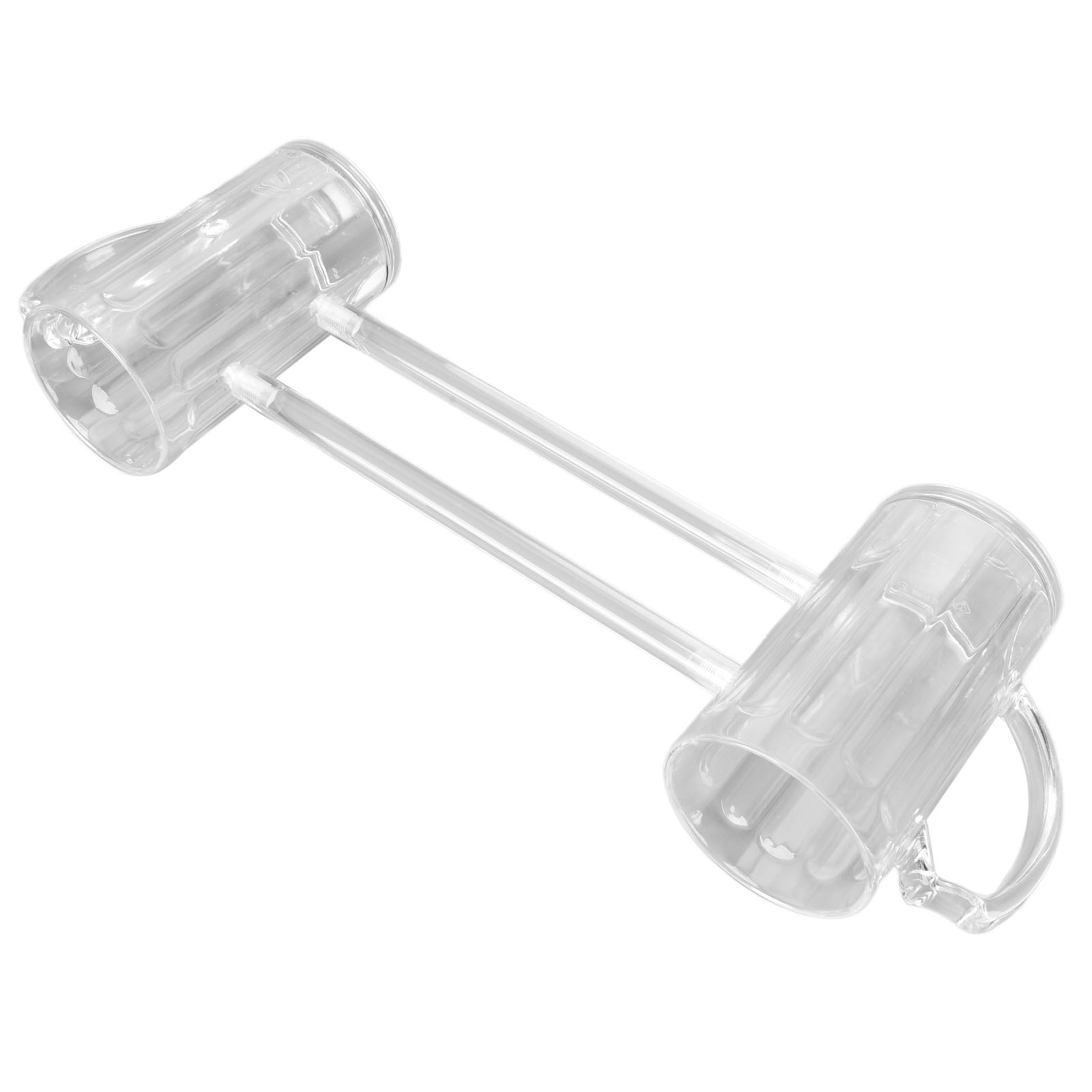 Solidaritäts-bierglas, Bruchsicher Für Zwei Personen, Verbundenes Trinkglas Für Bar/ktv, Modell A, Set Mit 2 Unzerbrechlichen Gläsern.