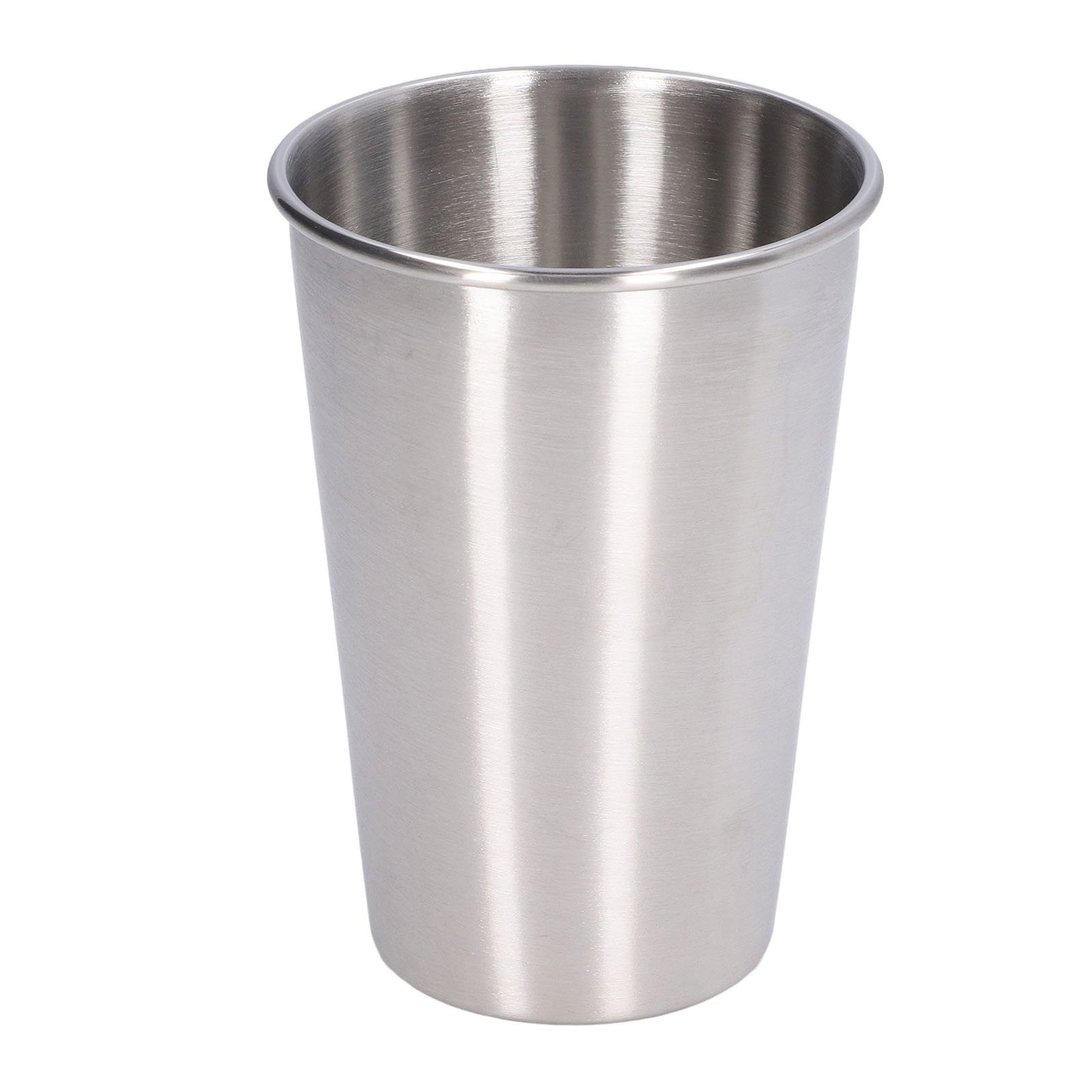 500-ml-edelstahlbecher Mit Deckel, Schlichter Becher Für Bier, Getränke, Für Den Außenbereich, Metallic-farbe