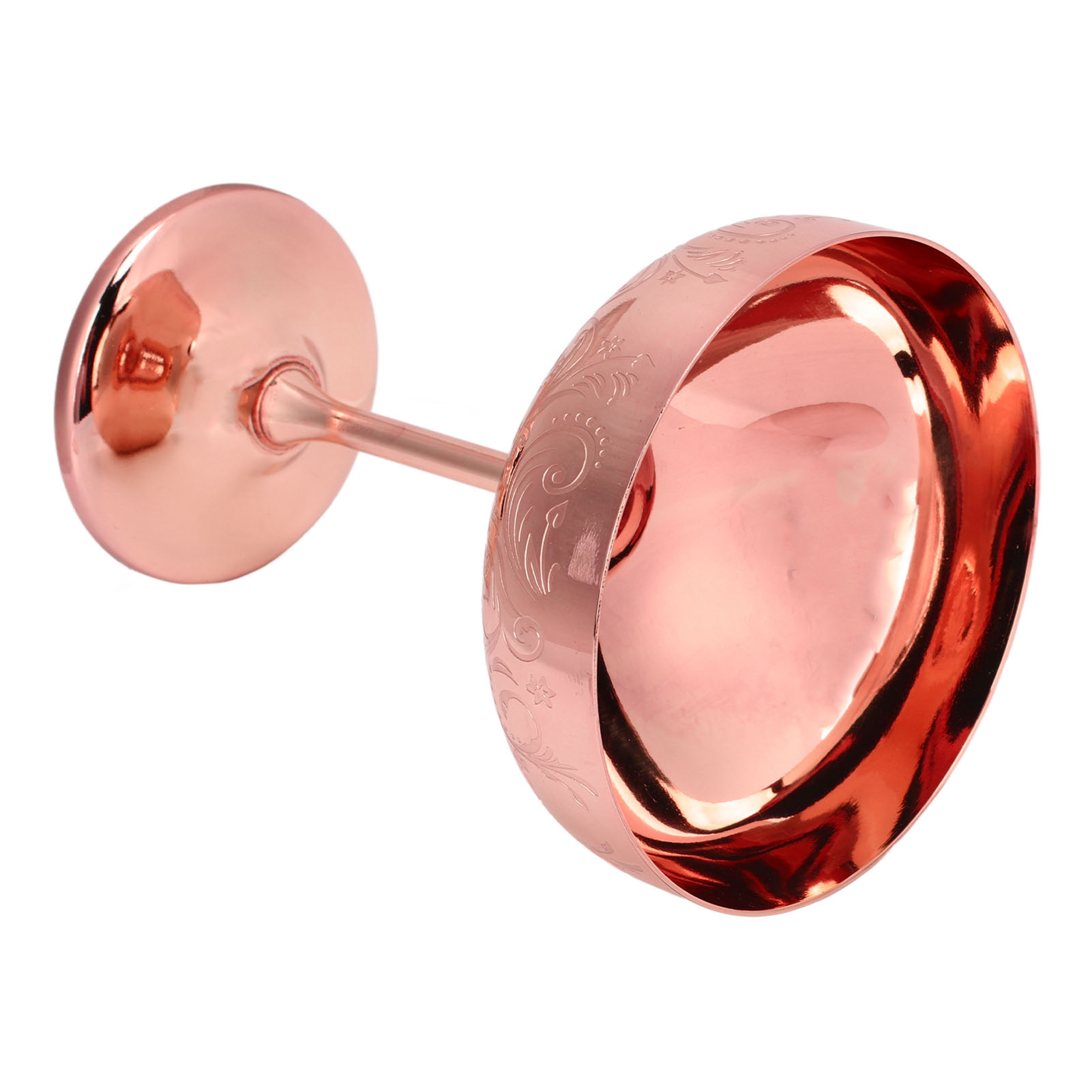 Graviertes Champagnerglas Aus Edelstahl 304, Rotweinglas Für Partys Und Bars, Dekorative Kupferfarbene Schale Für Blumen Und Schmuck