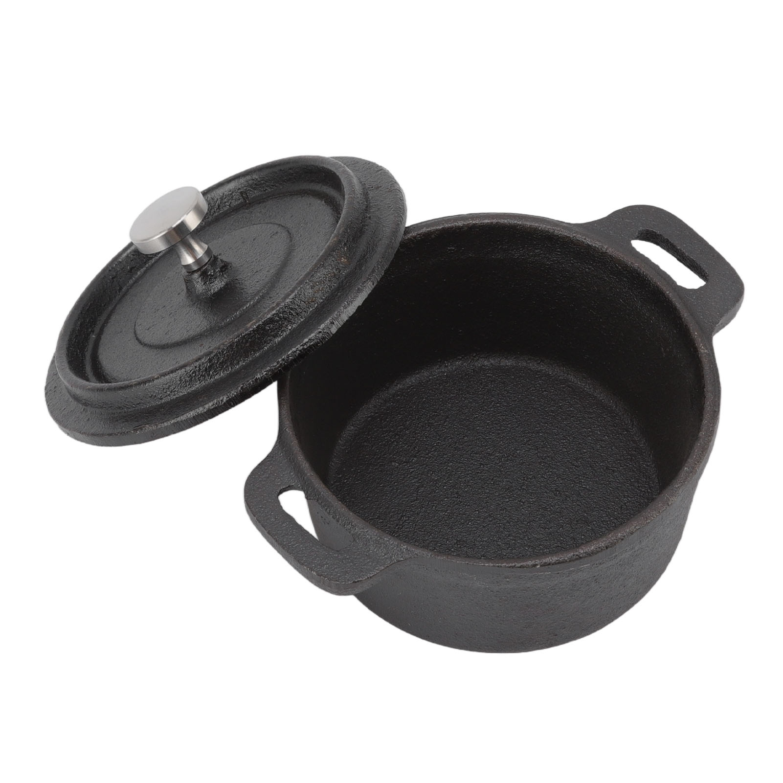 Traditioneller Gusseiserner Schmortopf, Verdickter Handtopf Für Zwei Personen, Zum Köcheln Von Fleisch Und Suppe, Durchmesser 10 Cm.