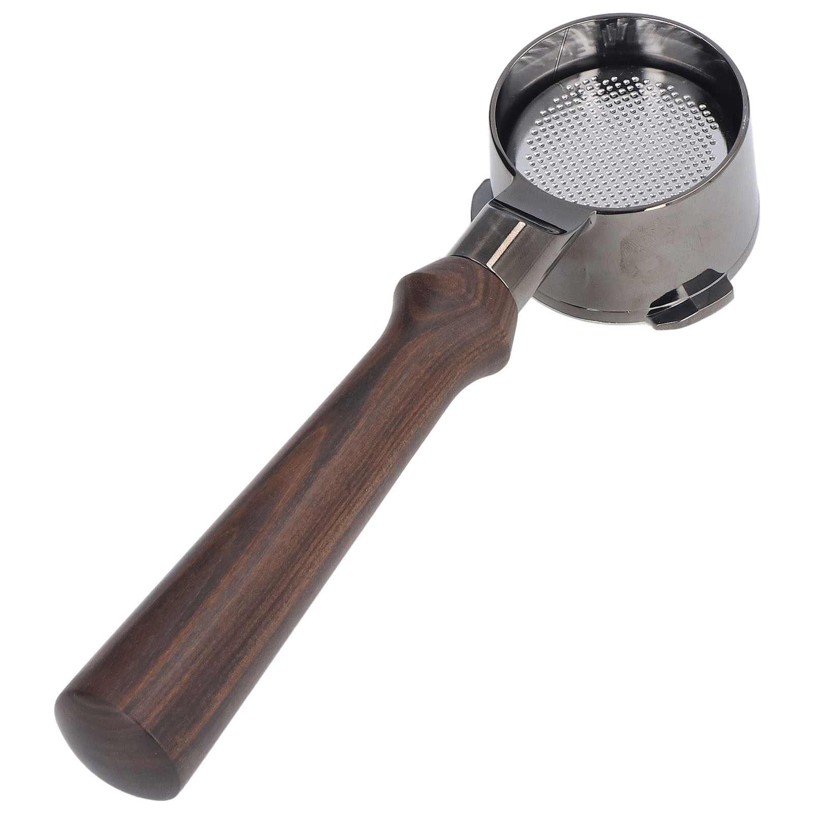 Bodenloser 51-mm-filterhaltergriff Für Donlim/eupa/aca Espressomaschinen, Griff Aus Zinklegierung, Kompatibel Mit Kaffeemaschine (bestellung Gemäß Donlim - Gerader Griff Aus Schwarzem Rosenholz).