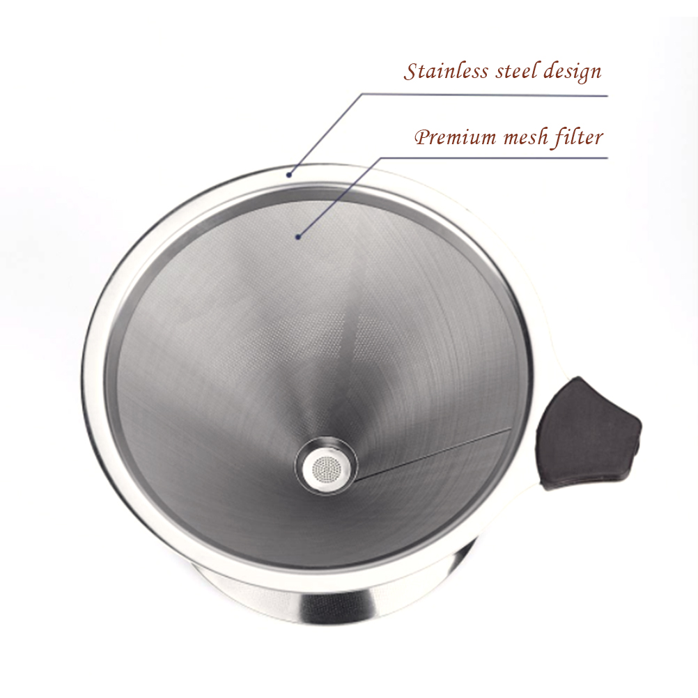 Kaffeefilter Aus Edelstahl Für Kanne, Papierloser Filter, Tropffilter, Wiederverwendbarer Filterbecher (modell 1)