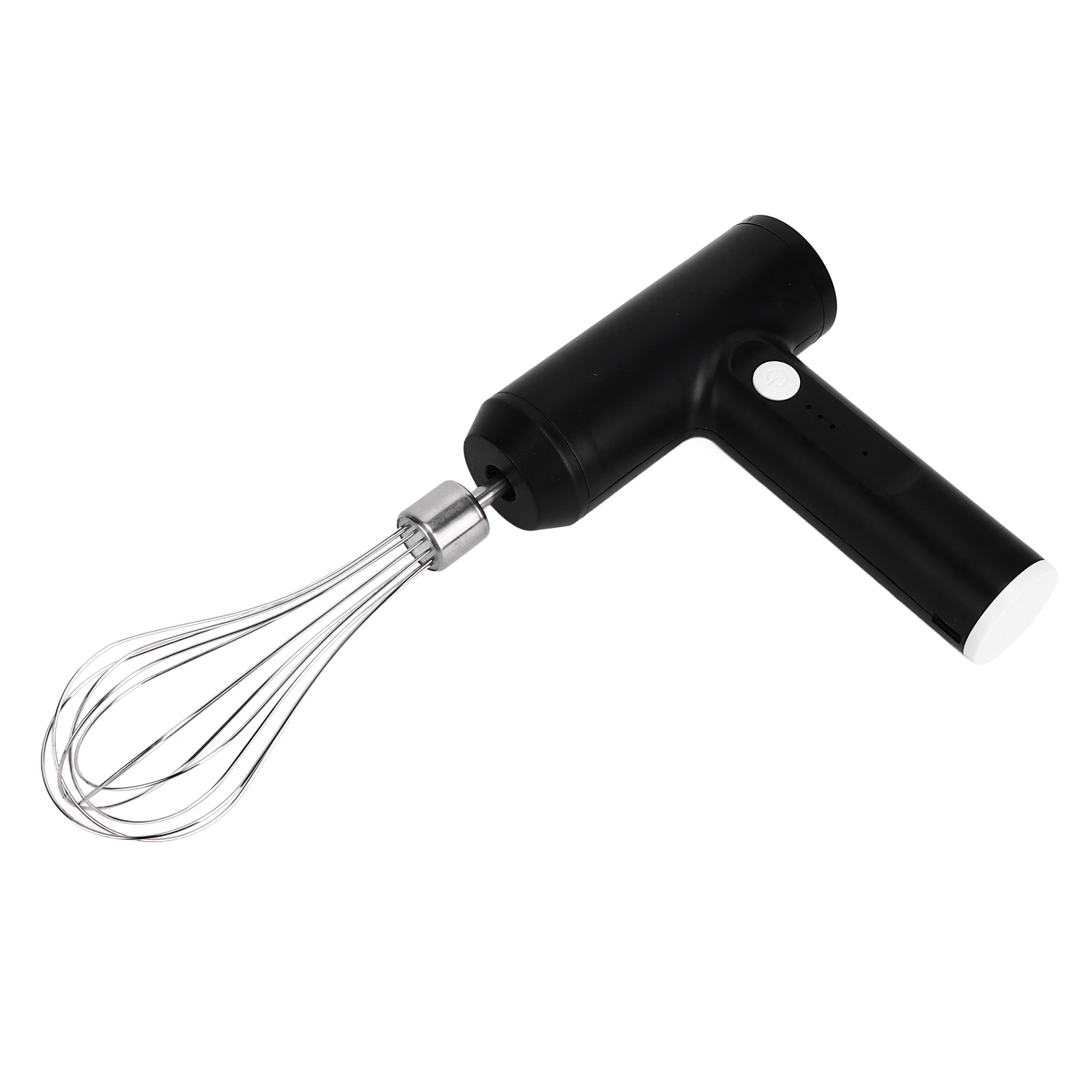 Wiederaufladbarer, Kabelloser Elektrischer Mixer (mit Eingebautem Akku) Für Sahne, Milch, Kaffee, Usb, Hohe Leistung, Grau, Eieraufschäumer Für Den Hausgebrauch