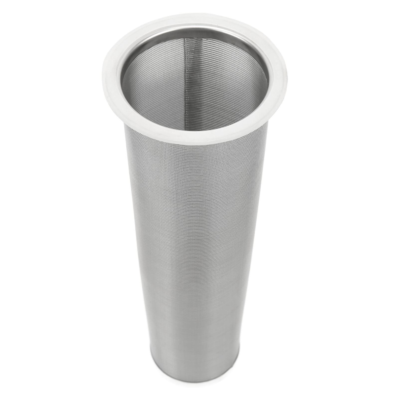 Konischer Drahtsiebfilter Für Einmachgläser, Kaffeefilter Aus Edelstahl 304, Saft- Und Getränkefilter, Mit Weißer Dichtung, 8 X 21 Cm