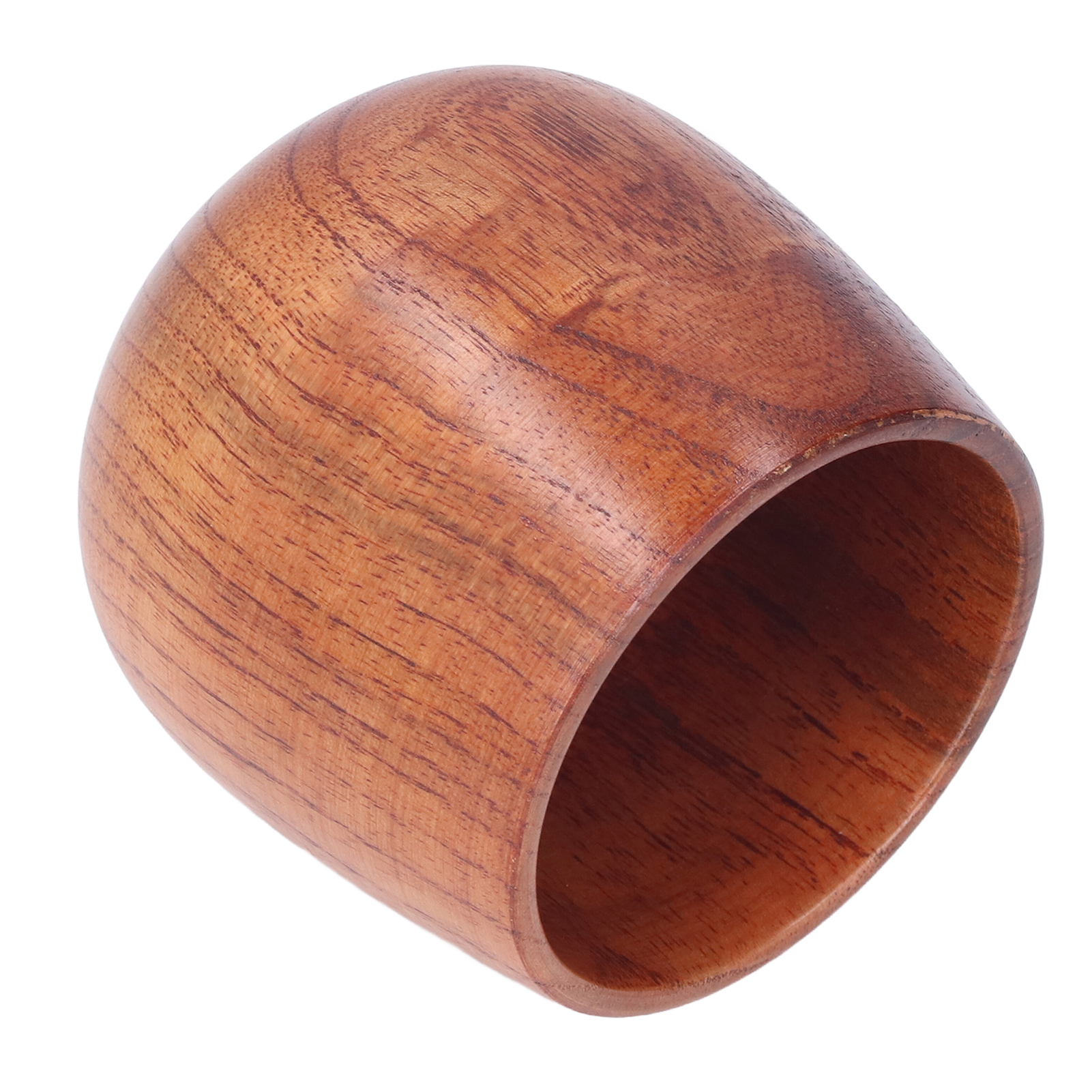 Kreativer Bauchiger Becher Aus Jujube-holz, Schlichter, Massiver, Hitzebeständiger Teebecher Aus Holz, Wasserbecher Aus Einem Stück, Mittlere Größe.