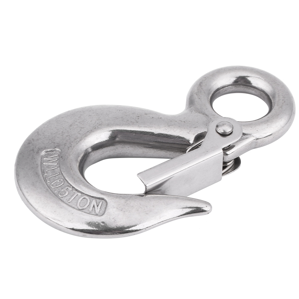 Packung Mit 10 Drehhaken Aus Edelstahl 304, Runder Drehring, 90 Mm/0,5 T Hebekarabiner