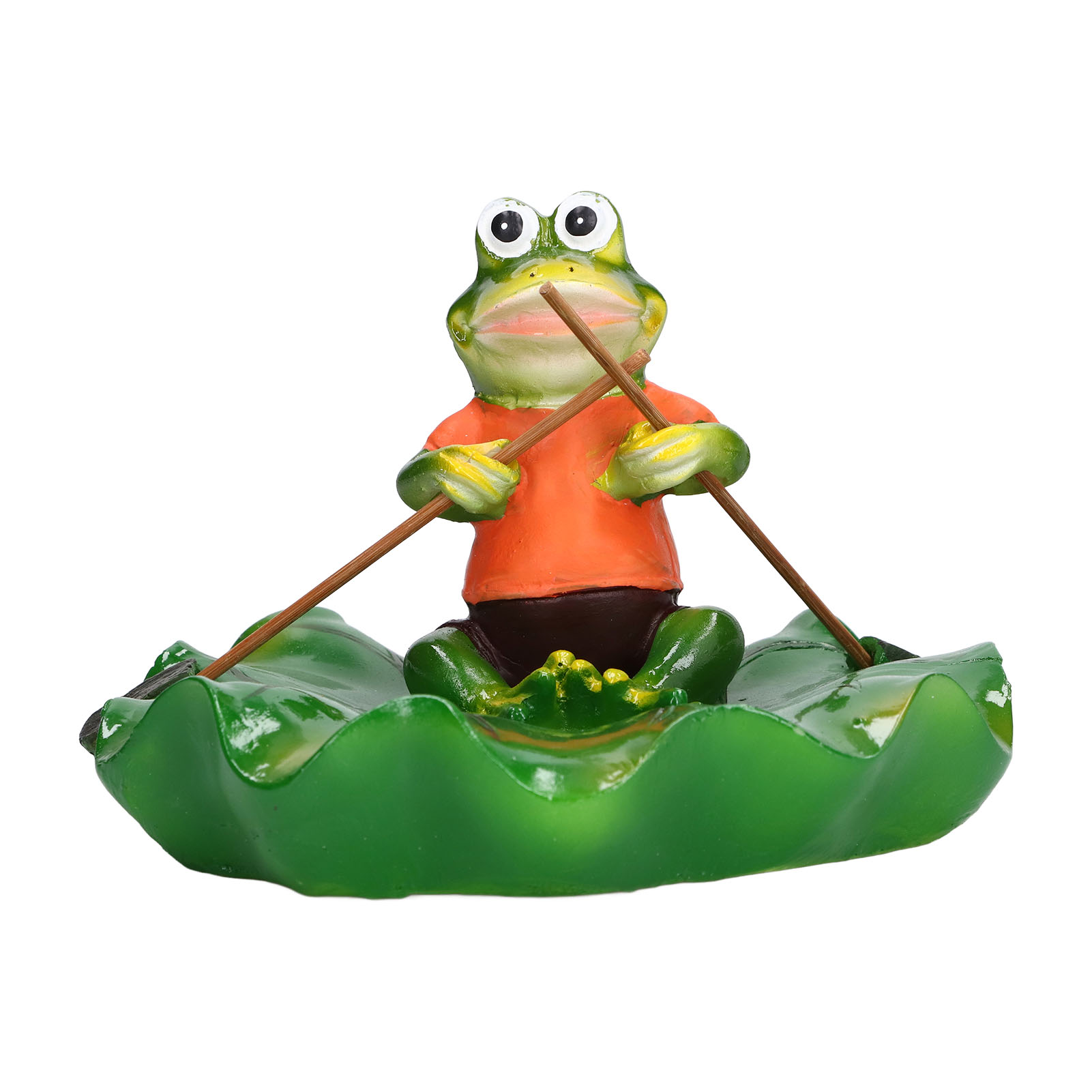 Set Aus Schwimmenden Harzfröschen Zur Dekoration Von Teichen, Springbrunnen Und Steingärten, Im Seerosen-stil (modell F: Schwimmender Frosch)