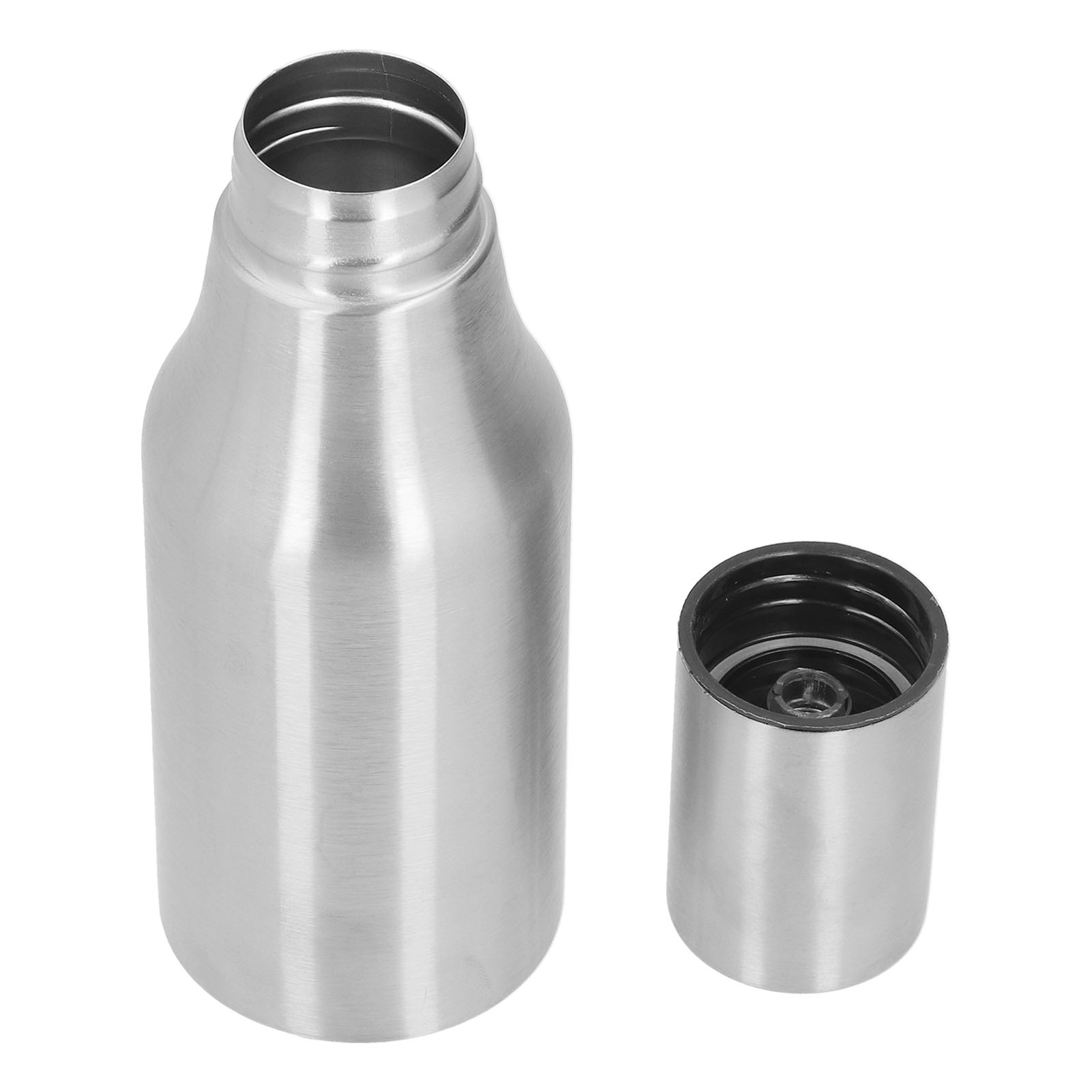 500-ml-ölflasche, Essig- Und Saucenspender Im Europäischen Stil, Staubschutzkappe Aus Naturfarbenem Edelstahl