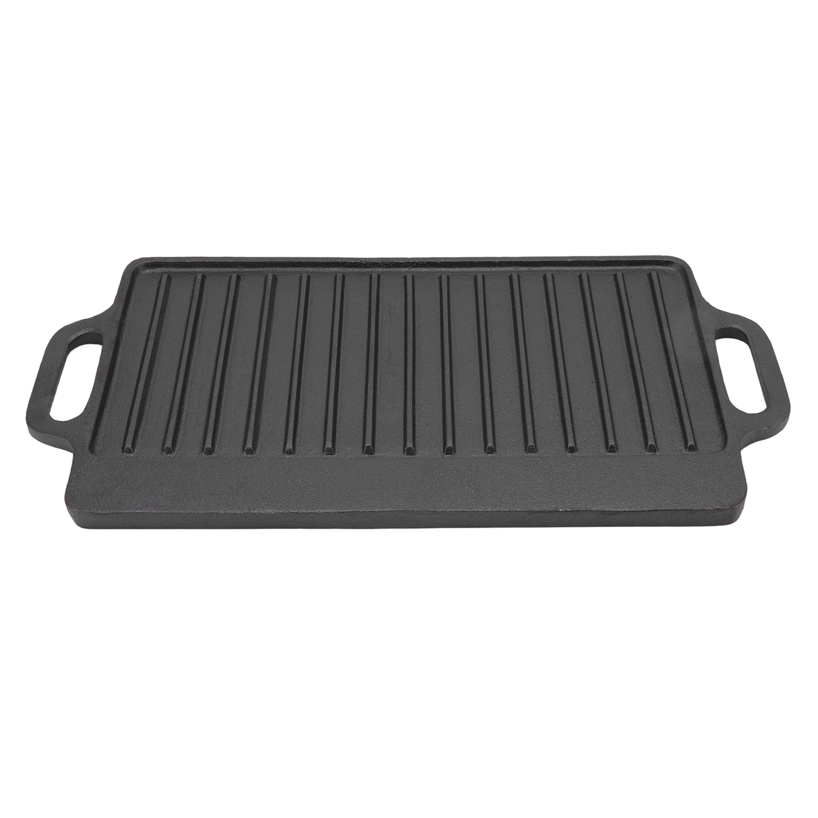Rechteckige Teppanyaki-platte Aus Gusseisen, 40 X 20 Cm, Doppelseitig Zum Grillen Von Steaks, Oktopus Und Fleisch, Ideal Für Grillabende Zu Hause