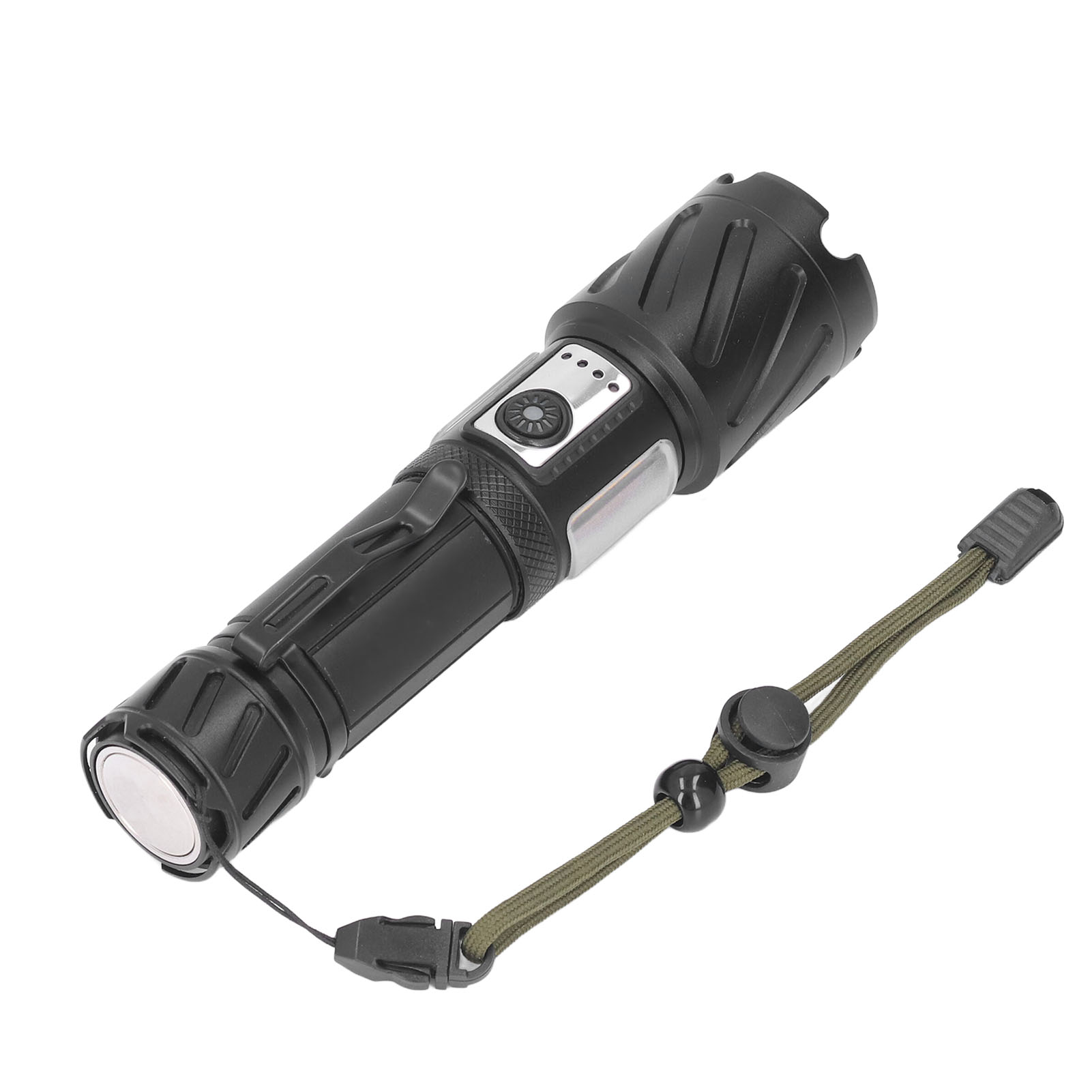 Xhp160+cob Rot/weiß-taschenlampe, 5000 Lm, Usb-aufladbar, Teleskopierbarer Magnetzoom, 6 Leuchtmodi, Ipx4 Wasserdicht Für Camping, Wandern, Reisen, Notfälle, Heimgebrauch (batterie Nicht Enthalten, Mo