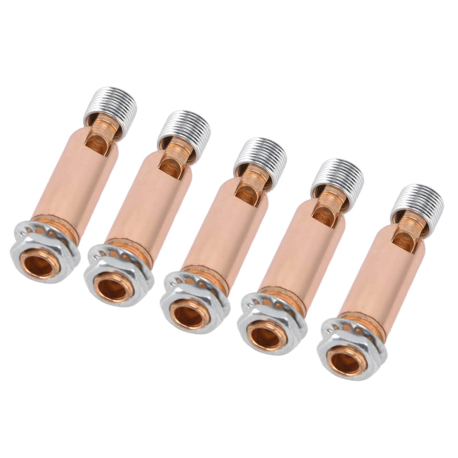 Set Mit 5 M10-zahngelenkverbindern Für Strahler, Mit M12-adapter, Roségoldenes Led-zubehör