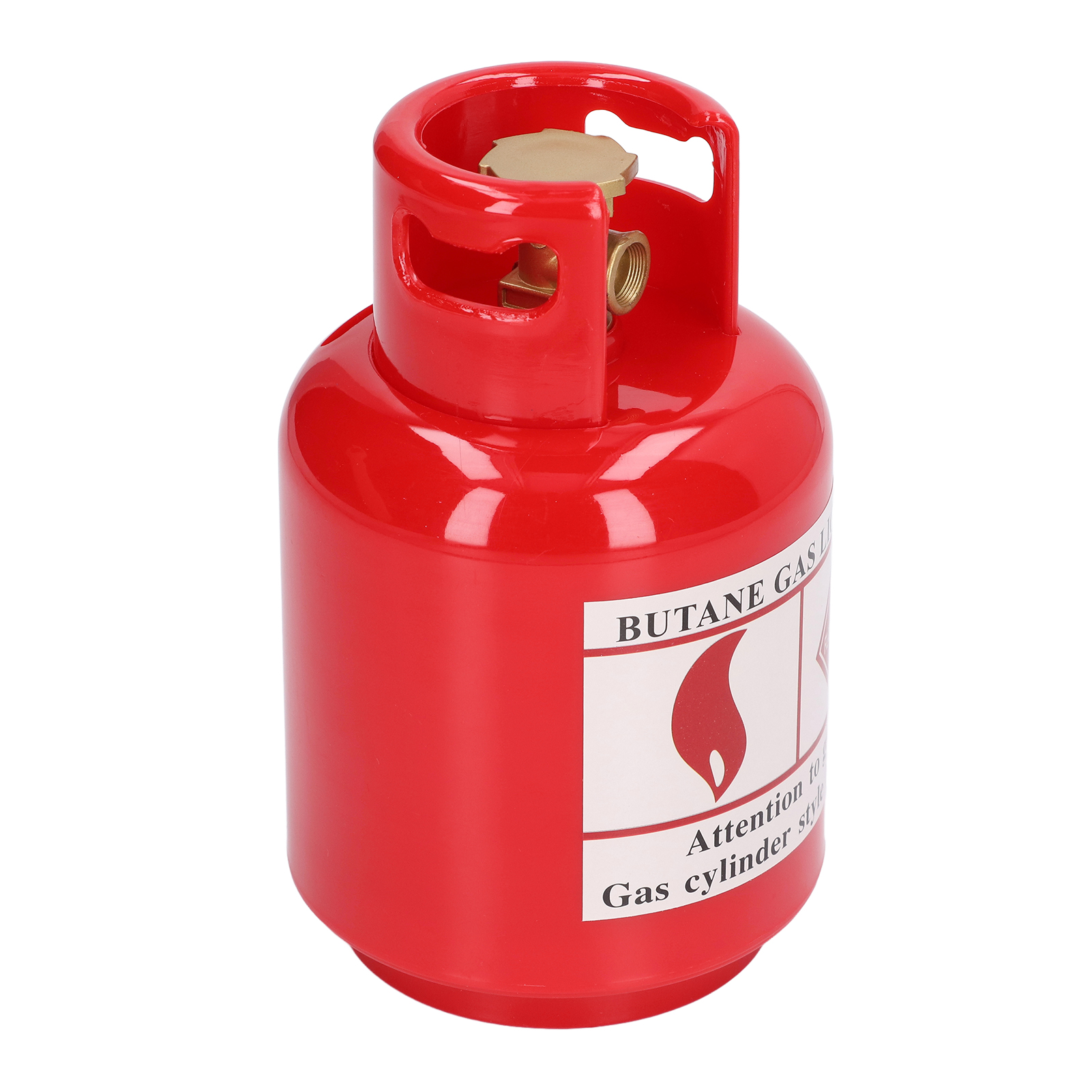 Rotes Sparschwein In Form Einer Gasflasche, Aus Kindersicherem Kunststoff
