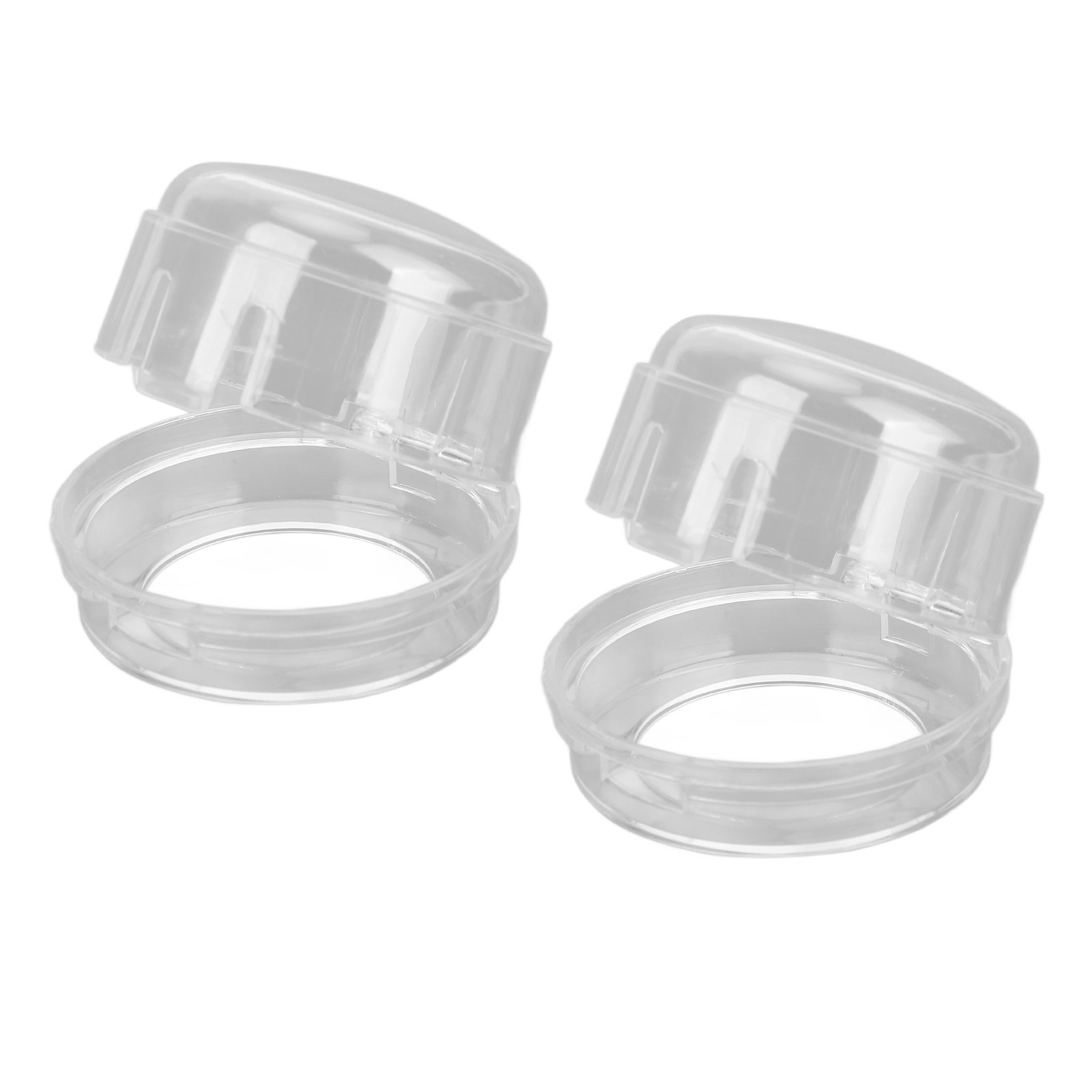 Set Mit 2 Transparenten Gasknopf-schutzkappen, 4,2 Cm Durchmesser, Kindersichere Abdeckung Für Herde
