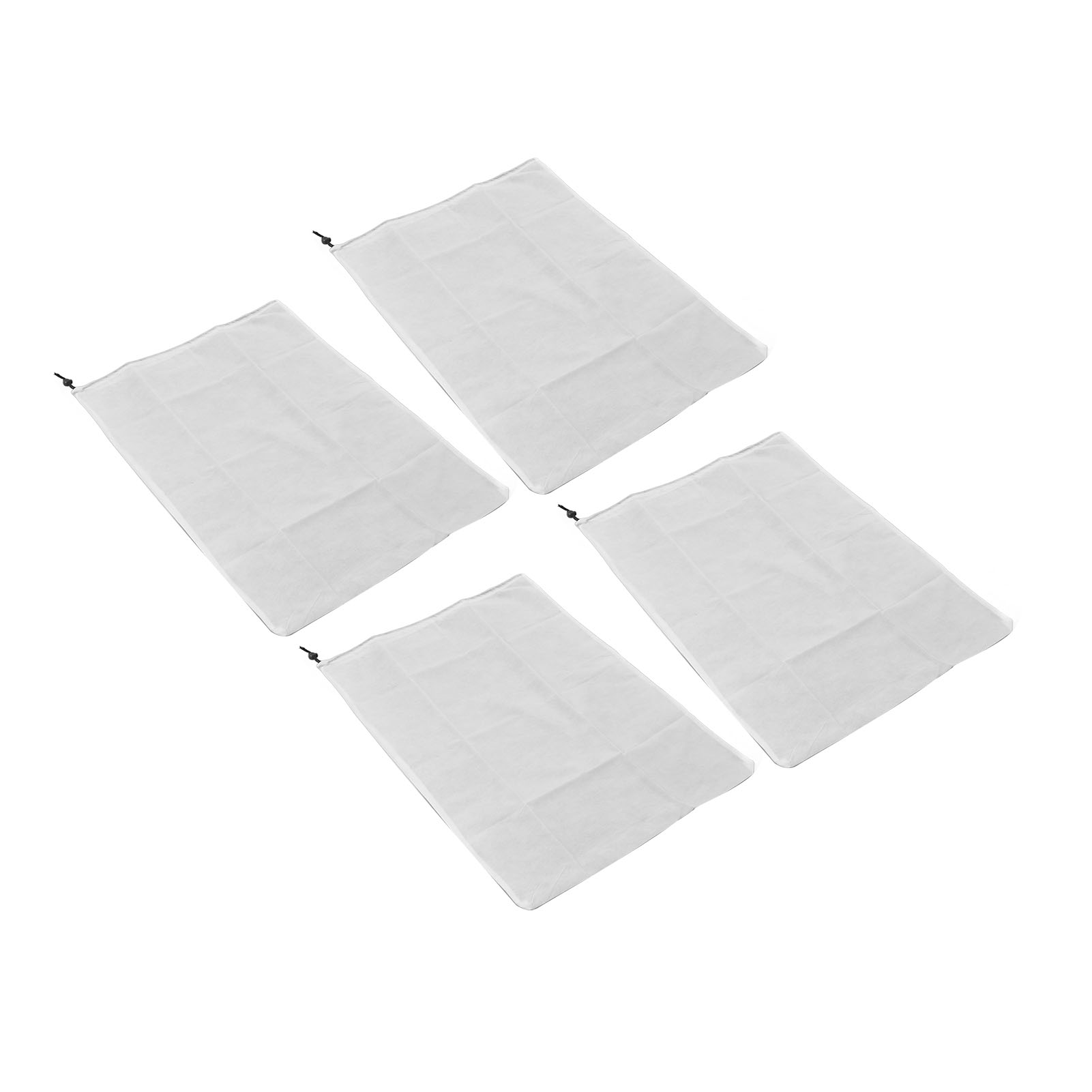 Set Mit 4 Frostbeständigen Pflanzenschutzhüllen Aus Vliesstoff, Winterschutzbeutel Mit Kordelzug, Pflanzenschutzhülle Für Den Außenbereich, 60 X 80 Cm