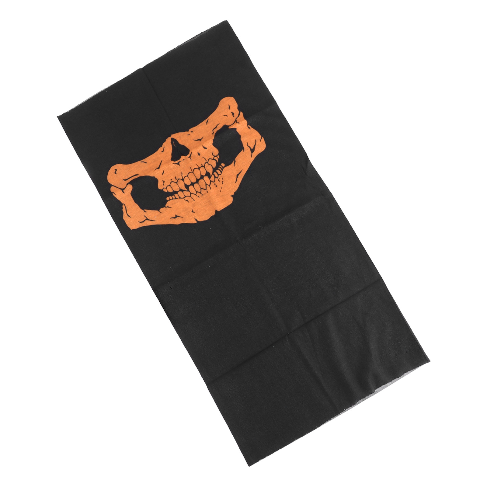 2er-pack Totenkopf-gesichtsbedeckung, Halstuch, Nahtlos, Für Radfahren Und Motorradfahren, Orange