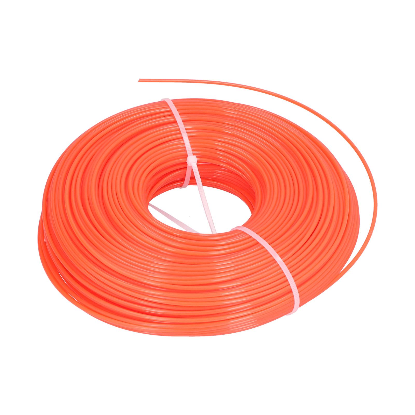 120 M Lange, 2,4 Mm Runde Nylon-schneidschnur Für Benzin-freischneider, Orange, Passend Für Modelle Mit 2,4 Mm X 120 M Länge