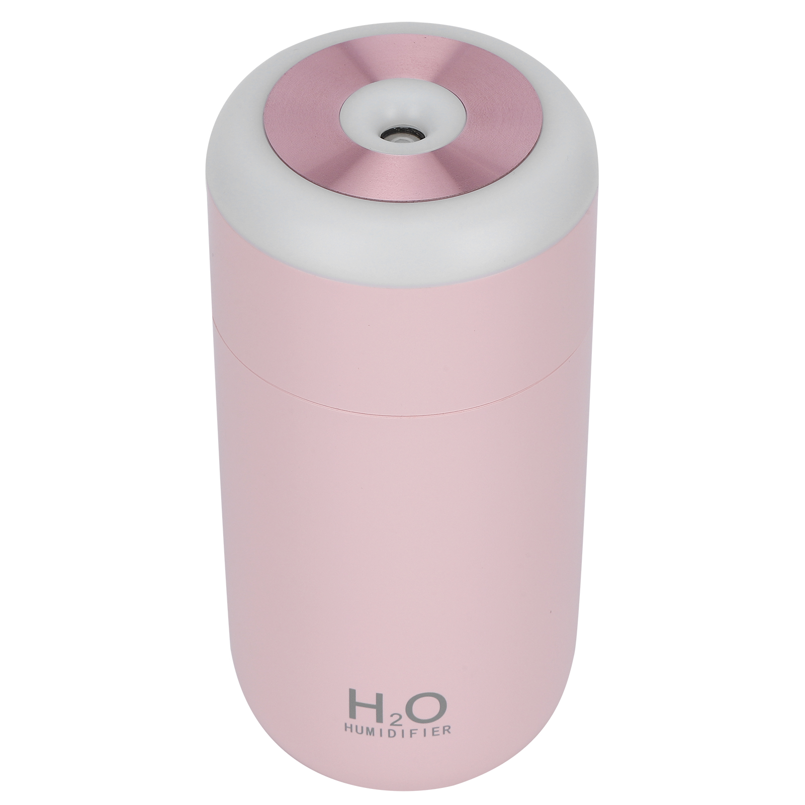 350 Ml Mini-luftbefeuchter-diffusor Mit Usb-anschluss, 7-farbiger Beleuchtung, Timer Und Automatischer Abschaltung (pink)