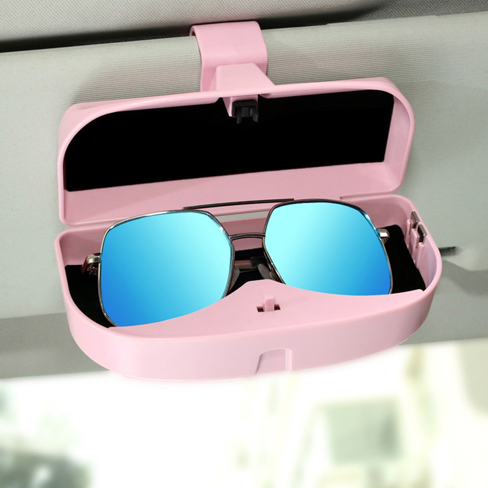 Mehrzweck-auto-sonnenbrillenetui, Universeller Organizer-clip (pink)