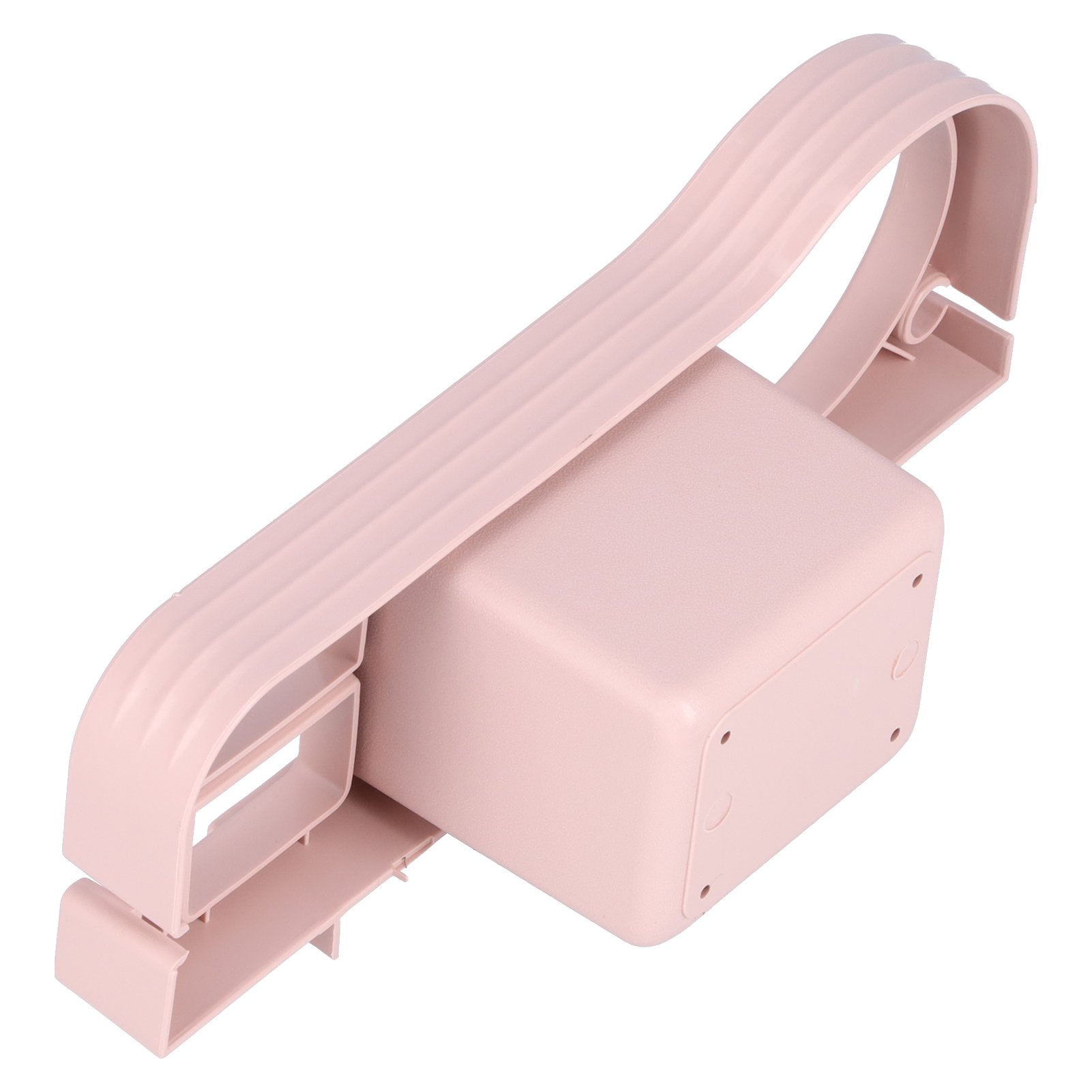 Wandmontierter Haartrockner Ohne Stange, Freisprechfunktion, Aufbewahrung Für Bürste Und Lockenstab, Rosa Badezimmerregal