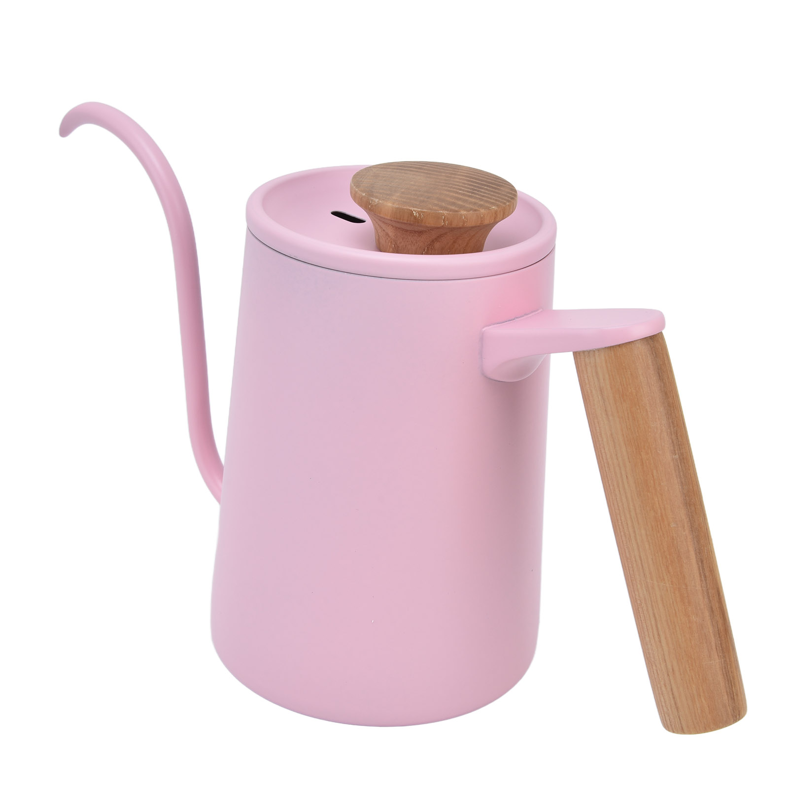 Rosa Kaffeekanne (edelstahl-innenseite) 600 Ml: Edelstahl-kaffeekanne Mit Feinem Ausguss, Schmalem Hals Und Präzisem Durchfluss, Ideal Für Filterkaffee