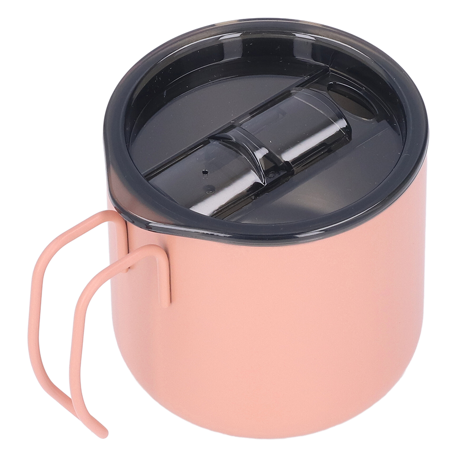 Rosa Edelstahl-kaffeebecher Mit Deckel, 350 Ml, Auslaufsicherer, Isolierter Reisebecher Für Tee Und Heißgetränke