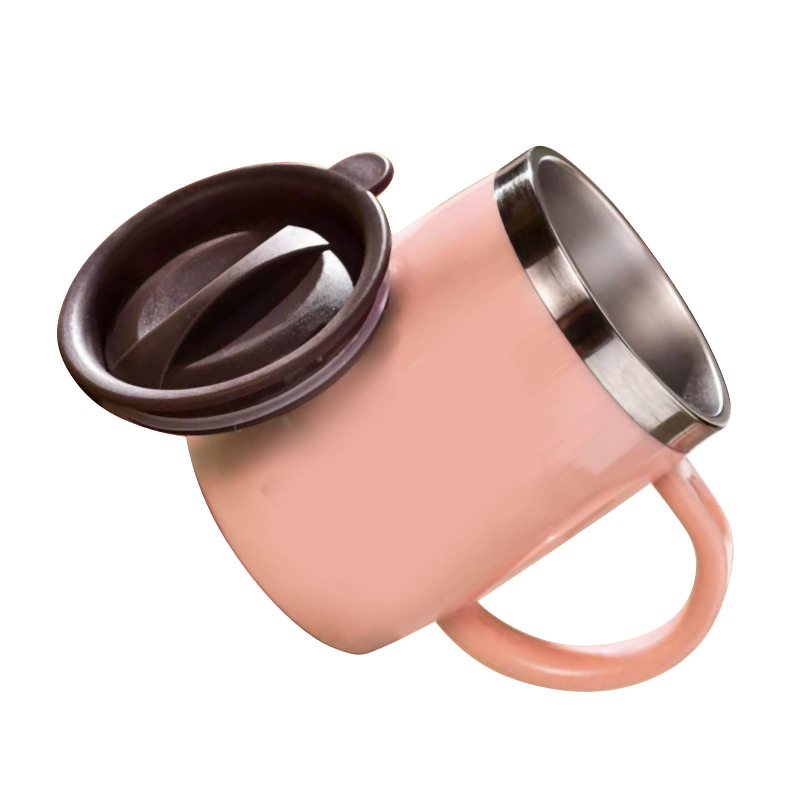 Snoopy-tee- Und Kaffeebecher Aus Edelstahl 304, Inklusive Deckel, Rosa, 420 Ml, Kreativer Bürobecher Snp6060
