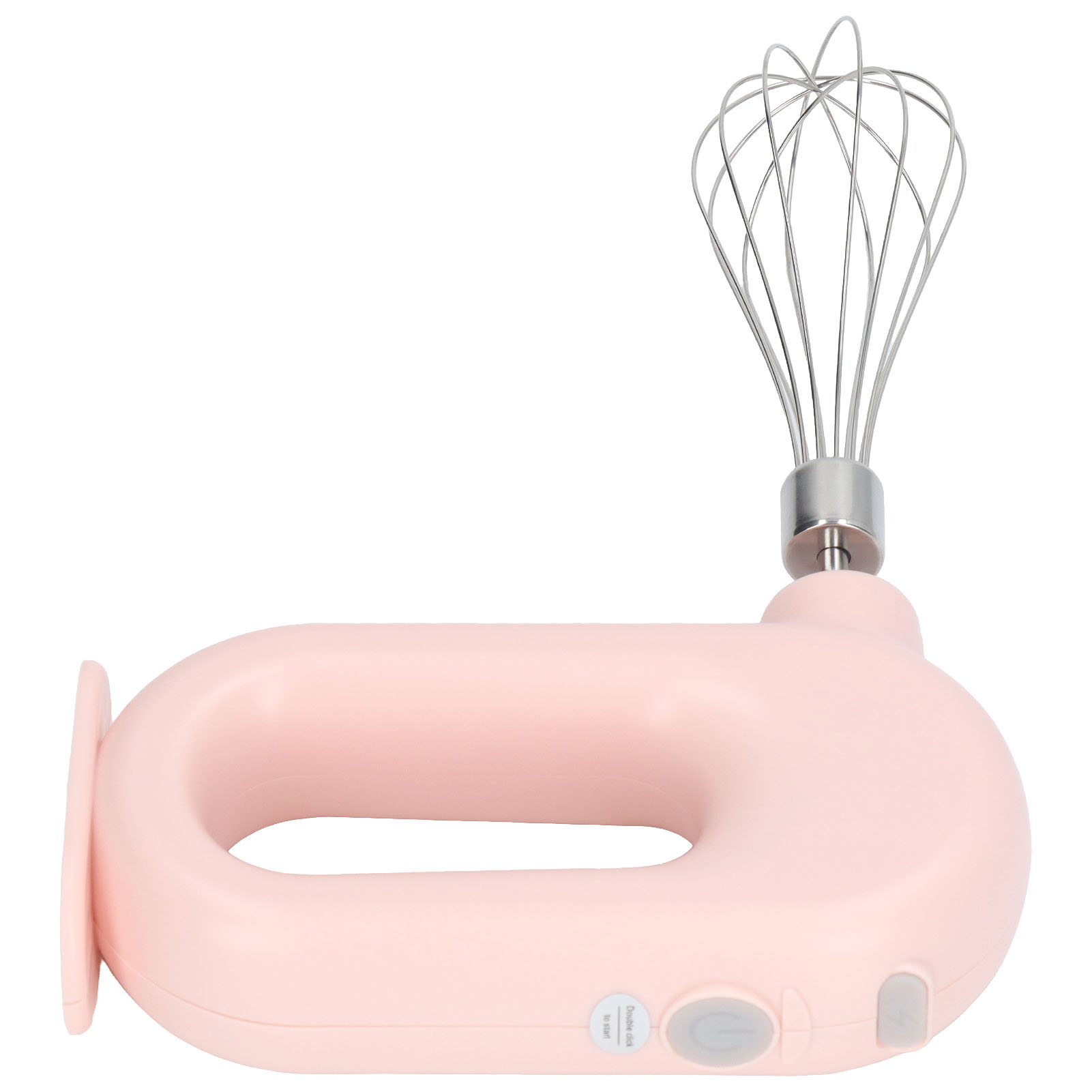 Usb-wiederaufladbarer, Kabelloser Elektrischer Mixer, Tragbarer Eier- Und Sahnequirl, Multifunktional, Mit Eingebautem Akku, Rosa, Für Den Hausgebrauch