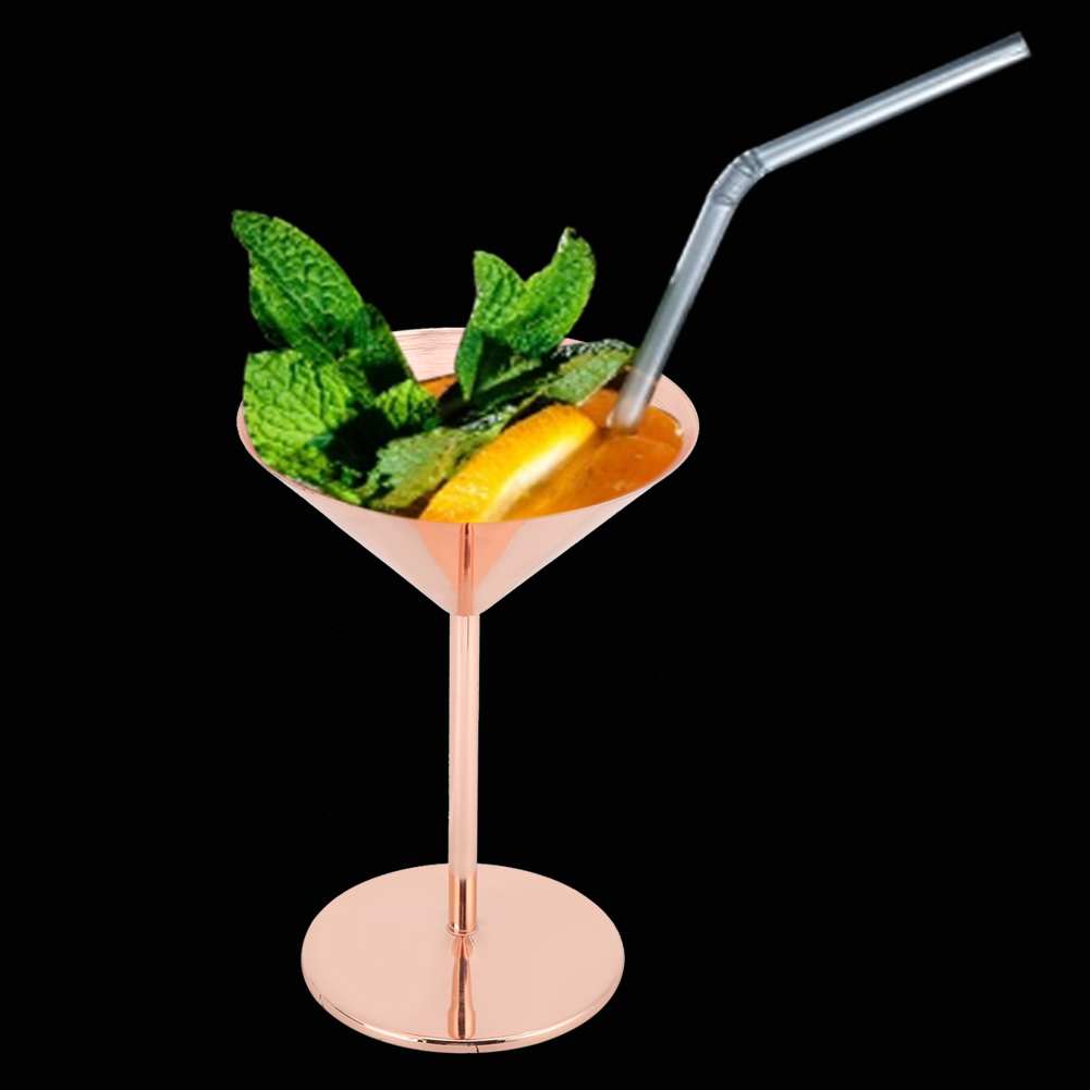 Barzubehör 304 Edelstahl Kelch Champagner Rotweinglas Cocktailglas Becher Roségold