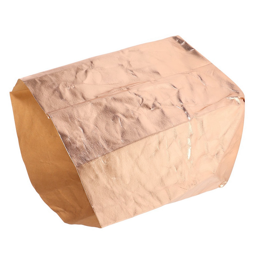 Waschbarer, Wiederverwendbarer Pflanzbeutel Aus Kraftpapier, Roségolden, 20 X 20 Cm